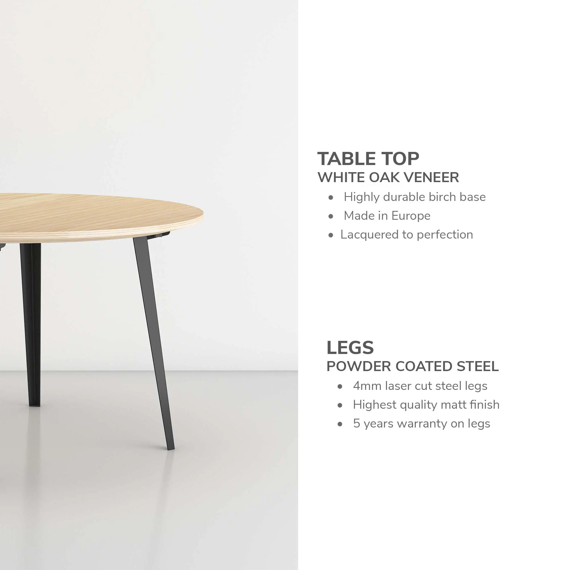 Round Table - White Oak - Image 11