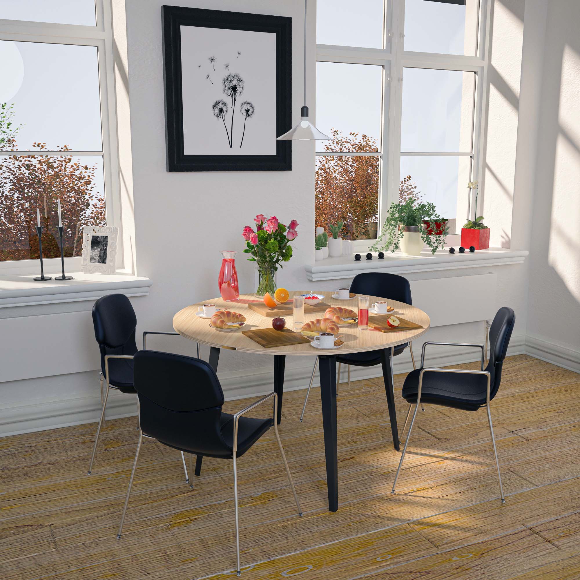 Round Table - White Oak - Image 7