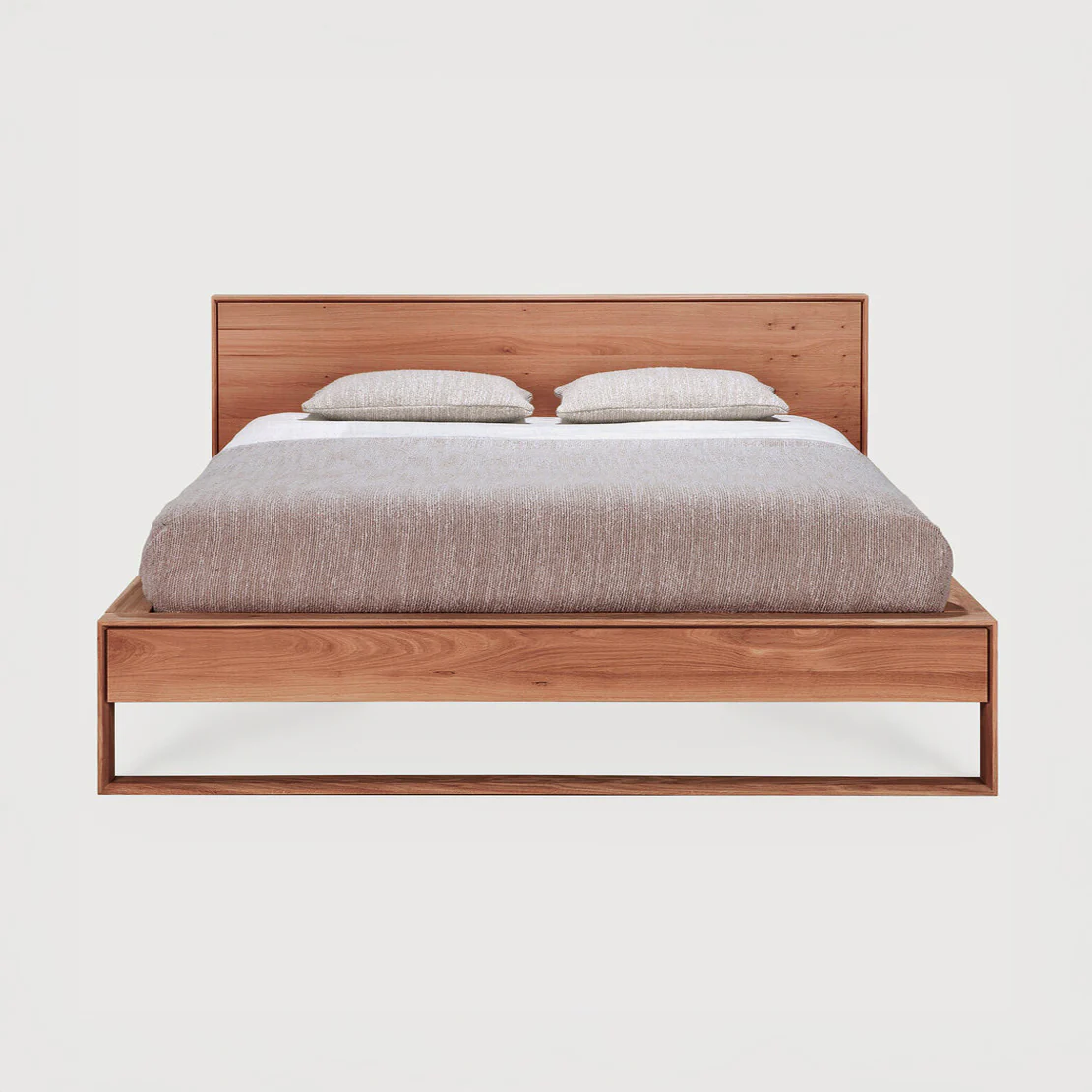 Sael Bed - Solid Walnut/Teak/Oak Wood (King) - Image 8