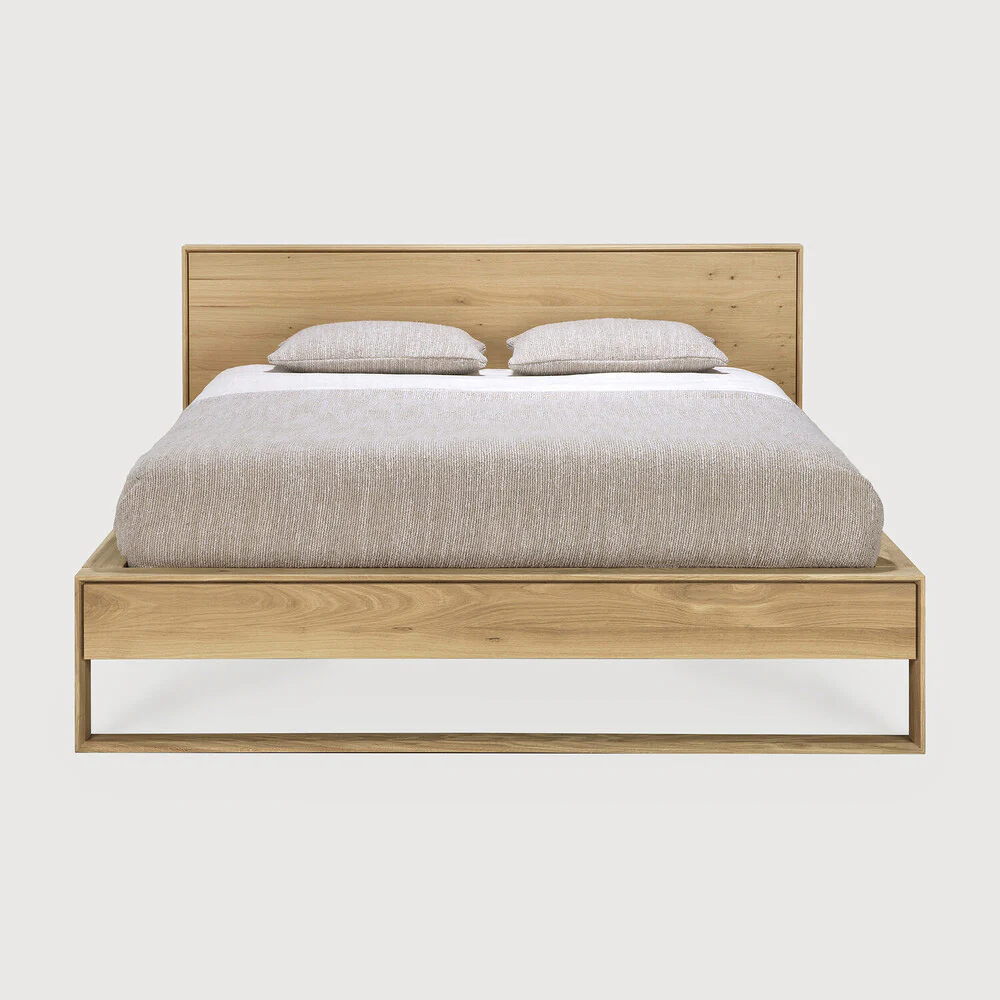 Sael Bed - Solid Walnut/Teak/Oak Wood (Queen) - Image 3