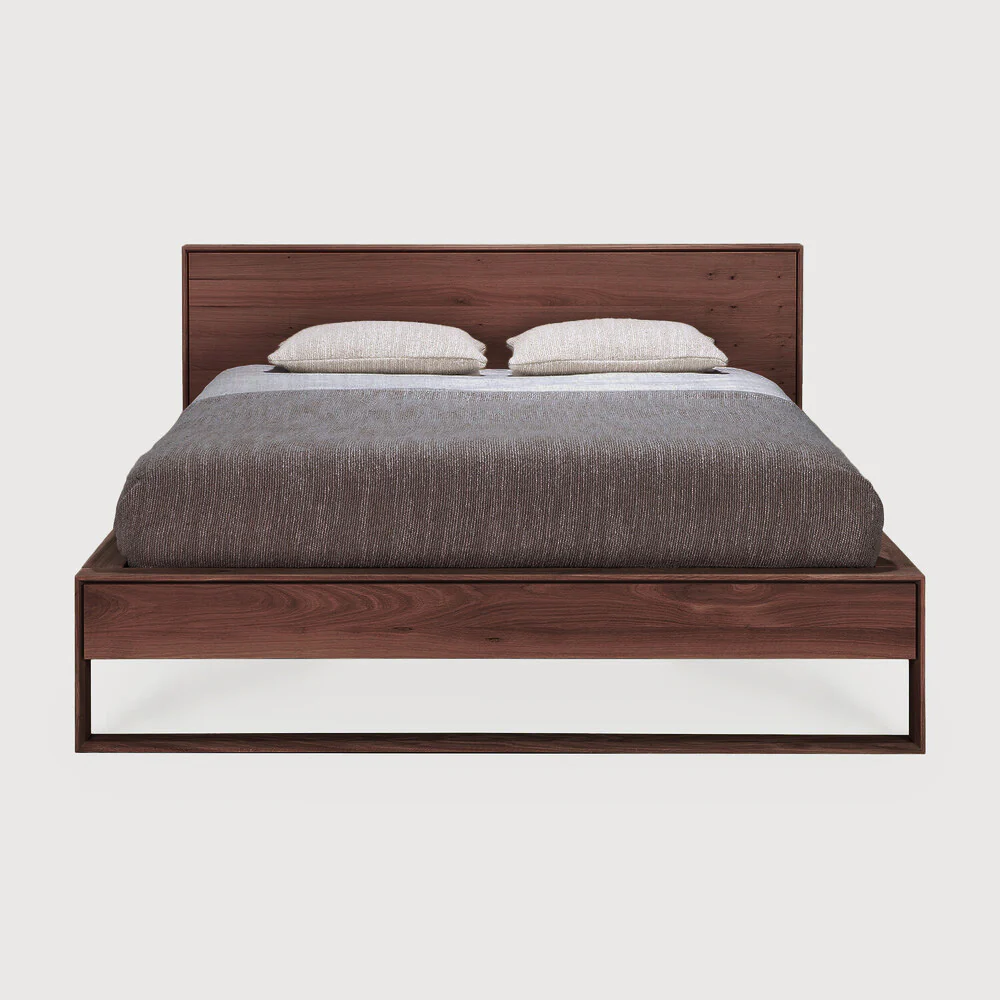 Sael Bed - Solid Walnut/Teak/Oak Wood (Queen) - Image 8
