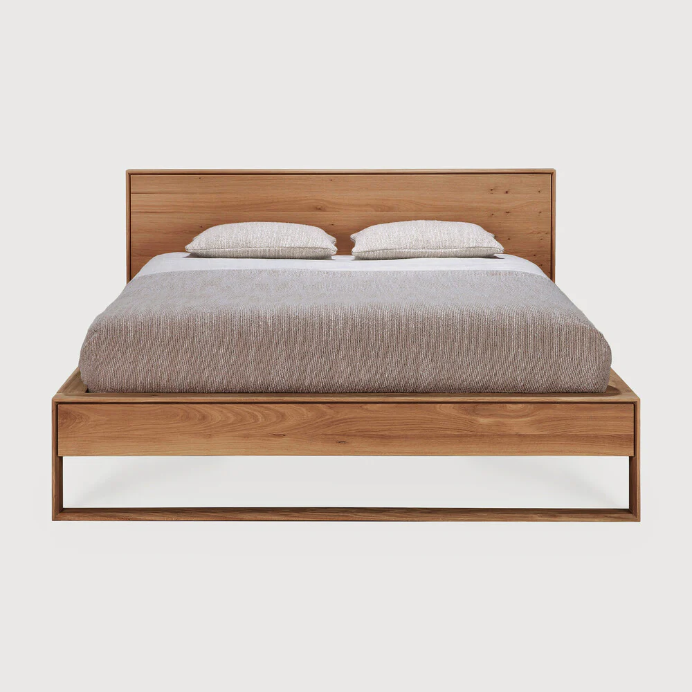 Sael Bed - Solid Walnut/Teak/Oak Wood (Queen) - Image 9