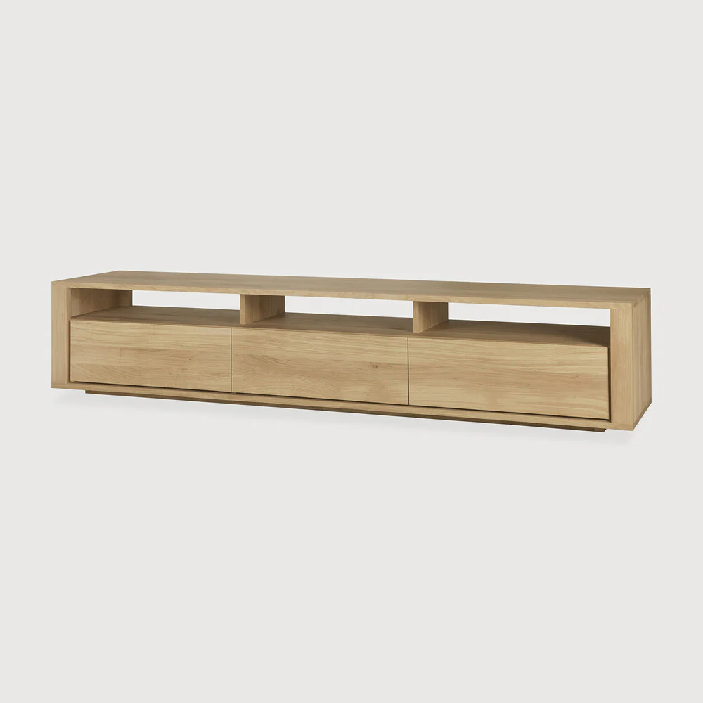 Sael TV Unit/Console  - Solid Walnut/Teak/Oak Wood (Large) - Image 3