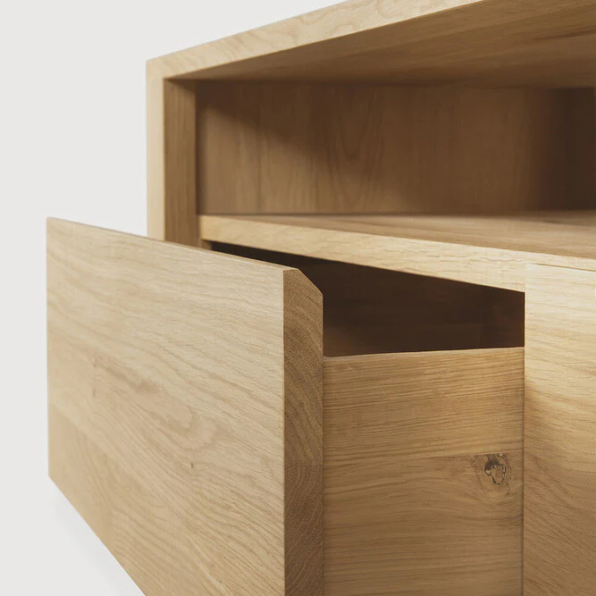 Sael TV Unit/Console  - Solid Walnut/Teak/Oak Wood (Small) - Image 4