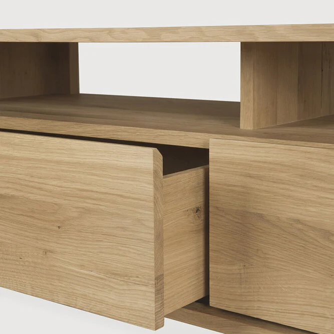Sael TV Unit/Console  - Solid Walnut/Teak/Oak Wood (Small) - Image 6