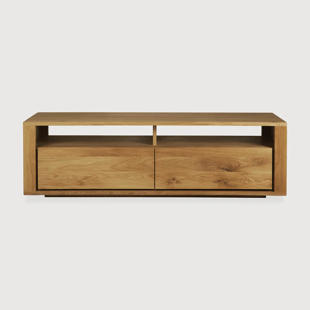 Sael TV Unit/Console  - Solid Walnut/Teak/Oak Wood (Small) - Image 9