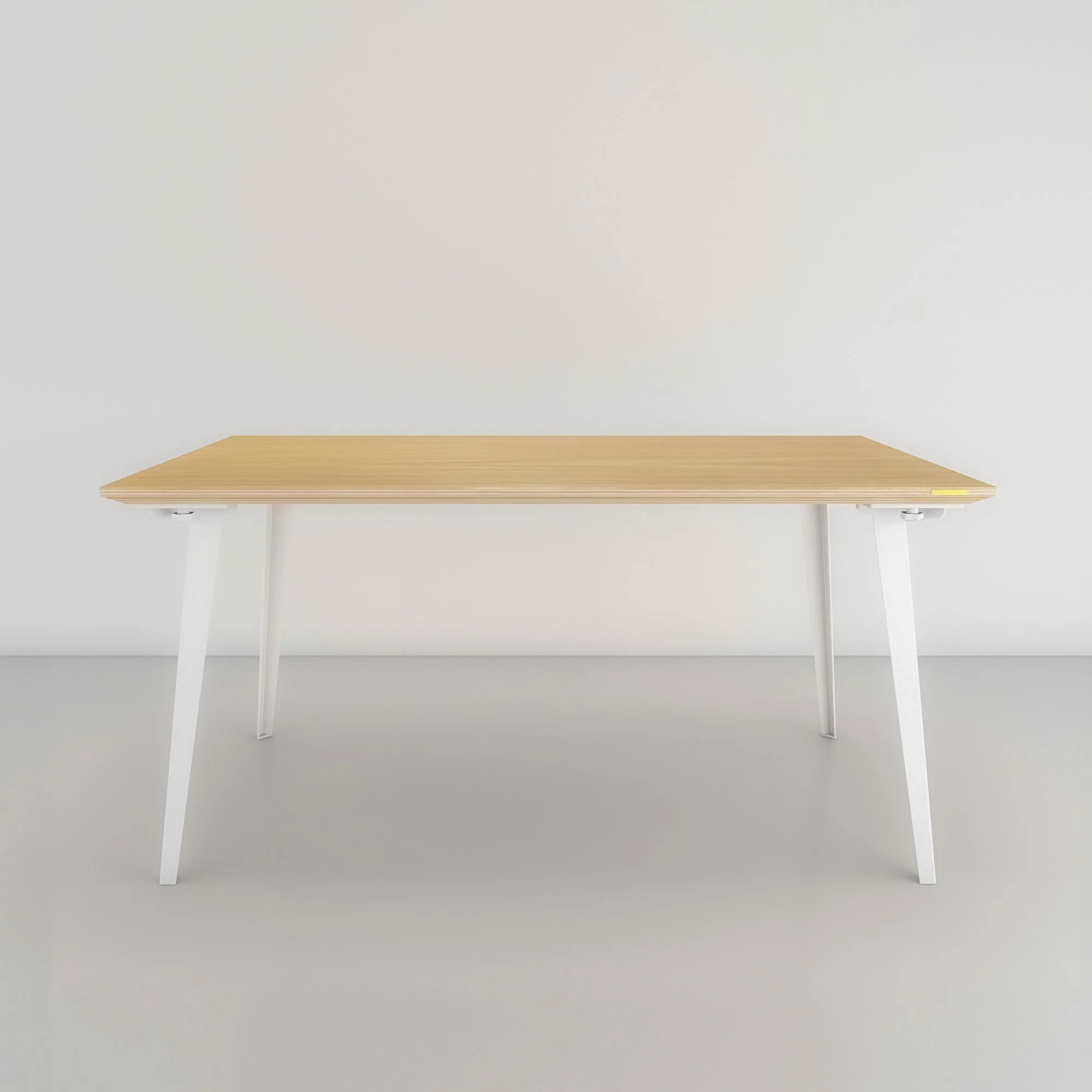 Serenity Dining Table (5x3 feet) - White Oak Veneer - Image 4