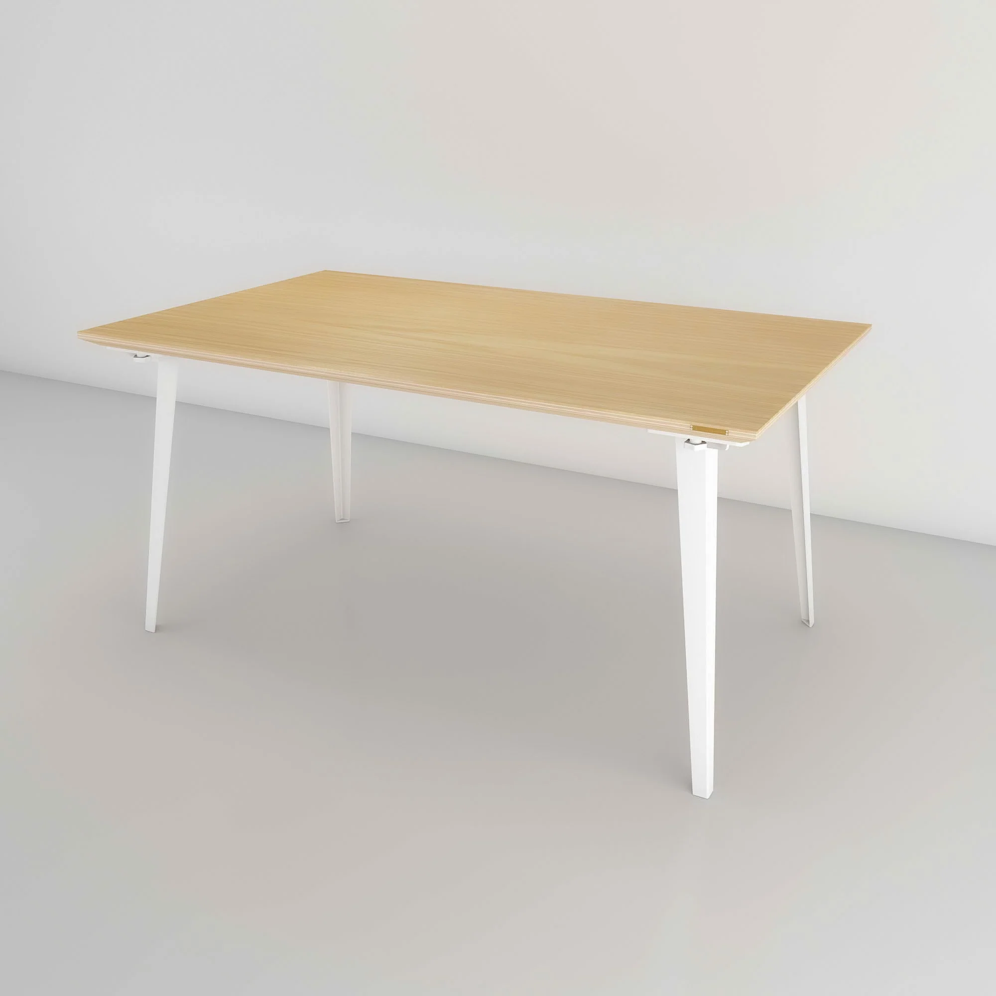 Serenity Dining Table (5x3 feet) - White Oak Veneer - Image 5