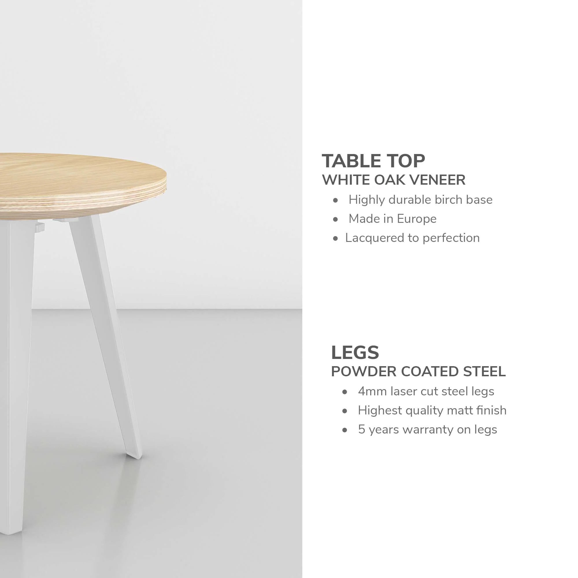 Side Table - White Oak - Image 9