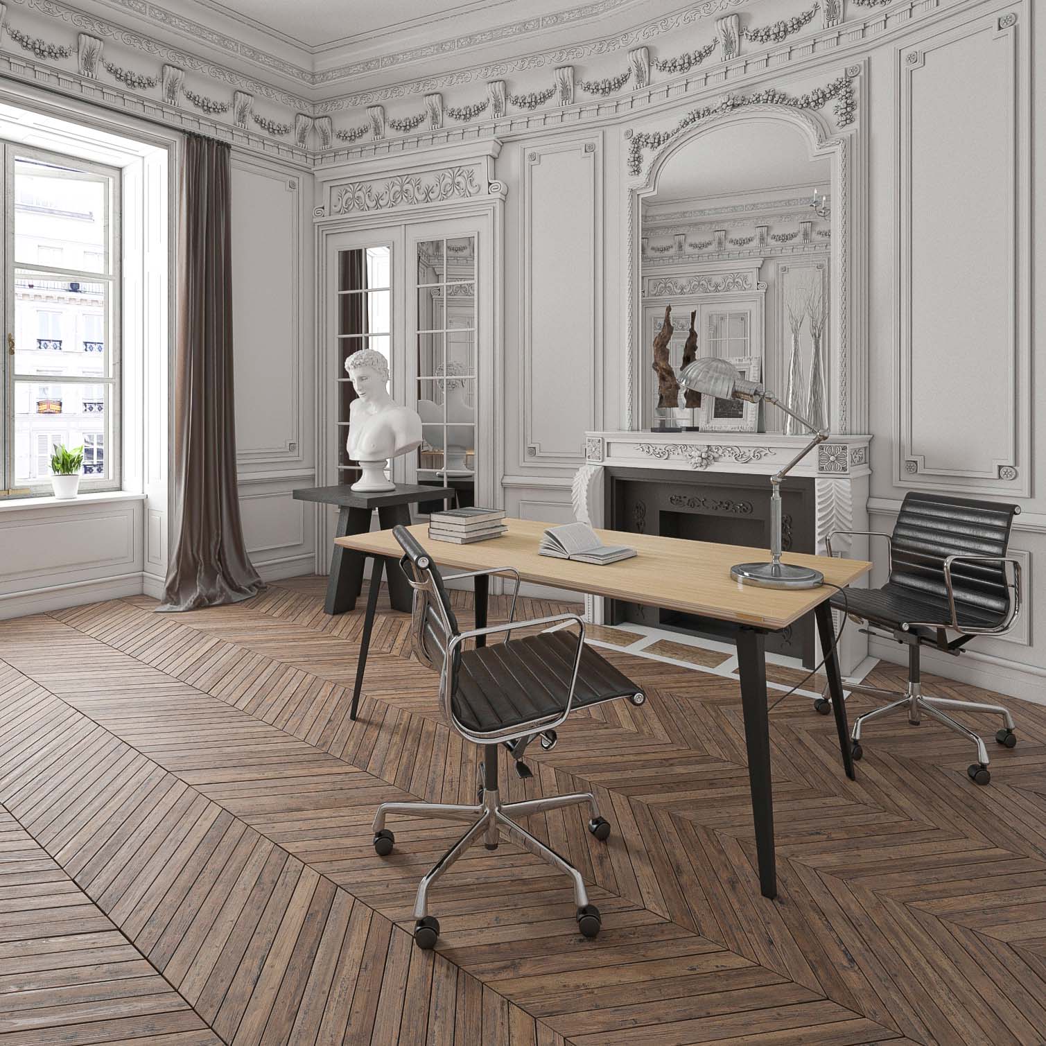 Takeshi Desk Pro (5x2.5 feet) - White Oak on Birch - Image 10