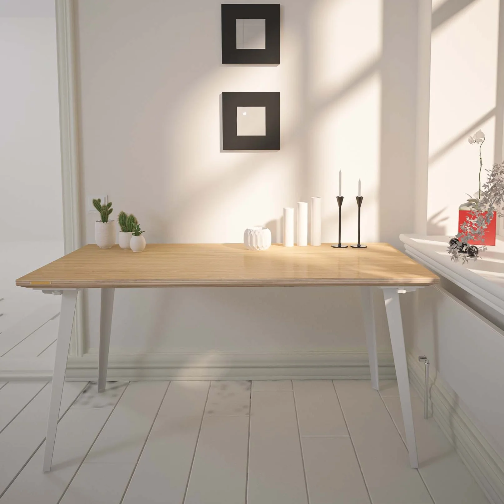 Takeshi Desk Pro (5x2.5 feet) - White Oak on Birch - Image 6