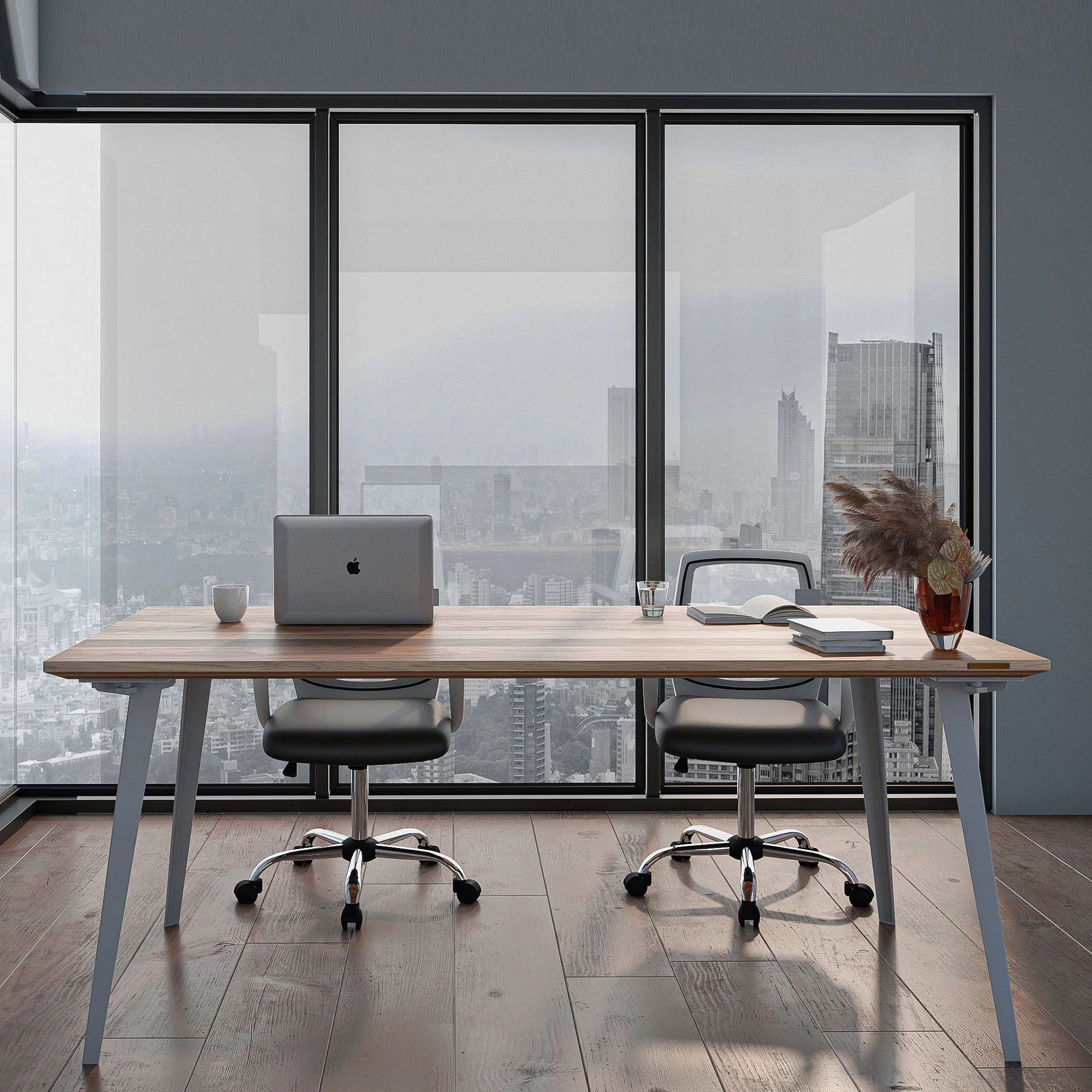 Takeshi Desk Pro (5x2.5 feet) - Solid Teak - Image 8