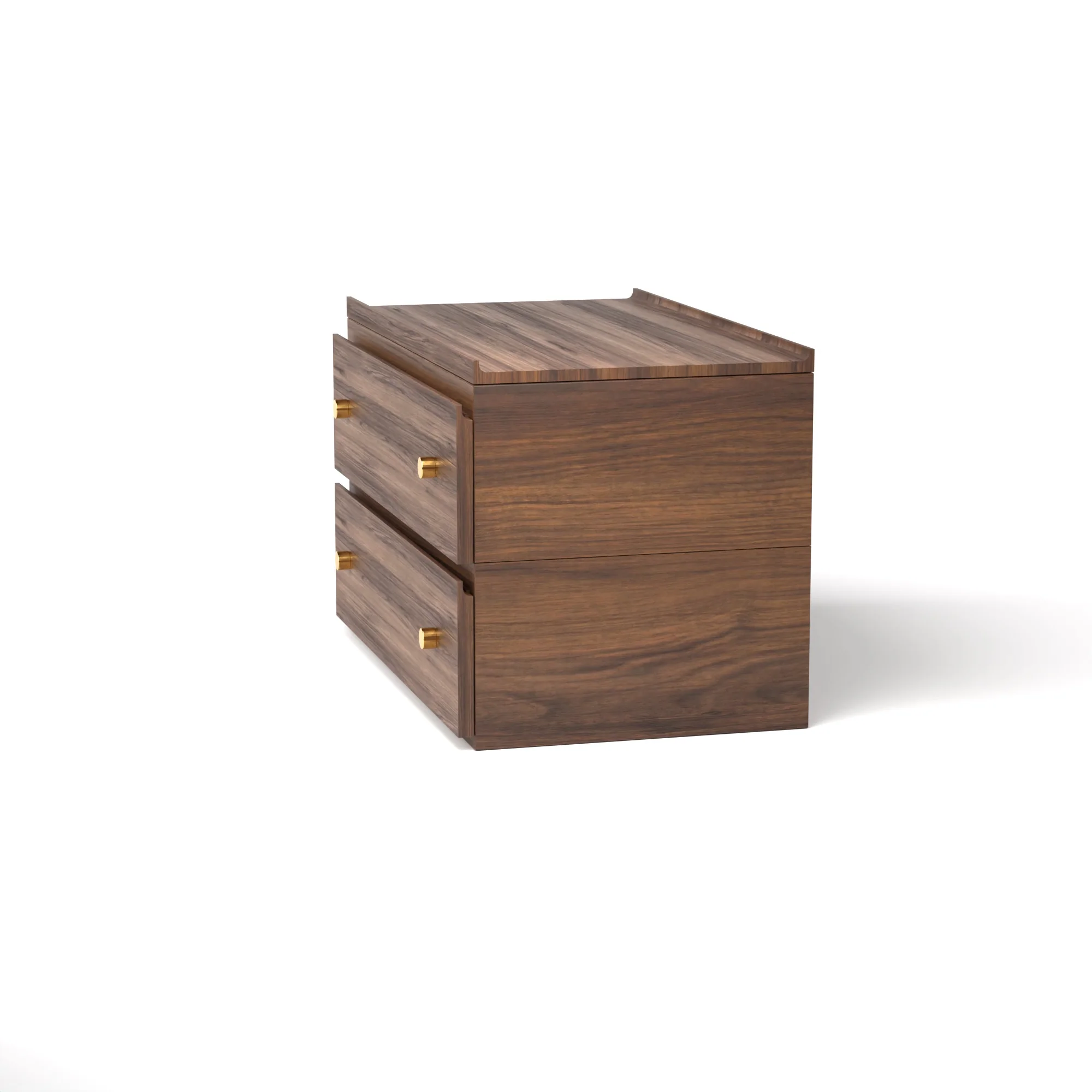 Stava Bedside Table | Solid Walnut/Teak/Oak Wood | 3 Feet Length - Image 11