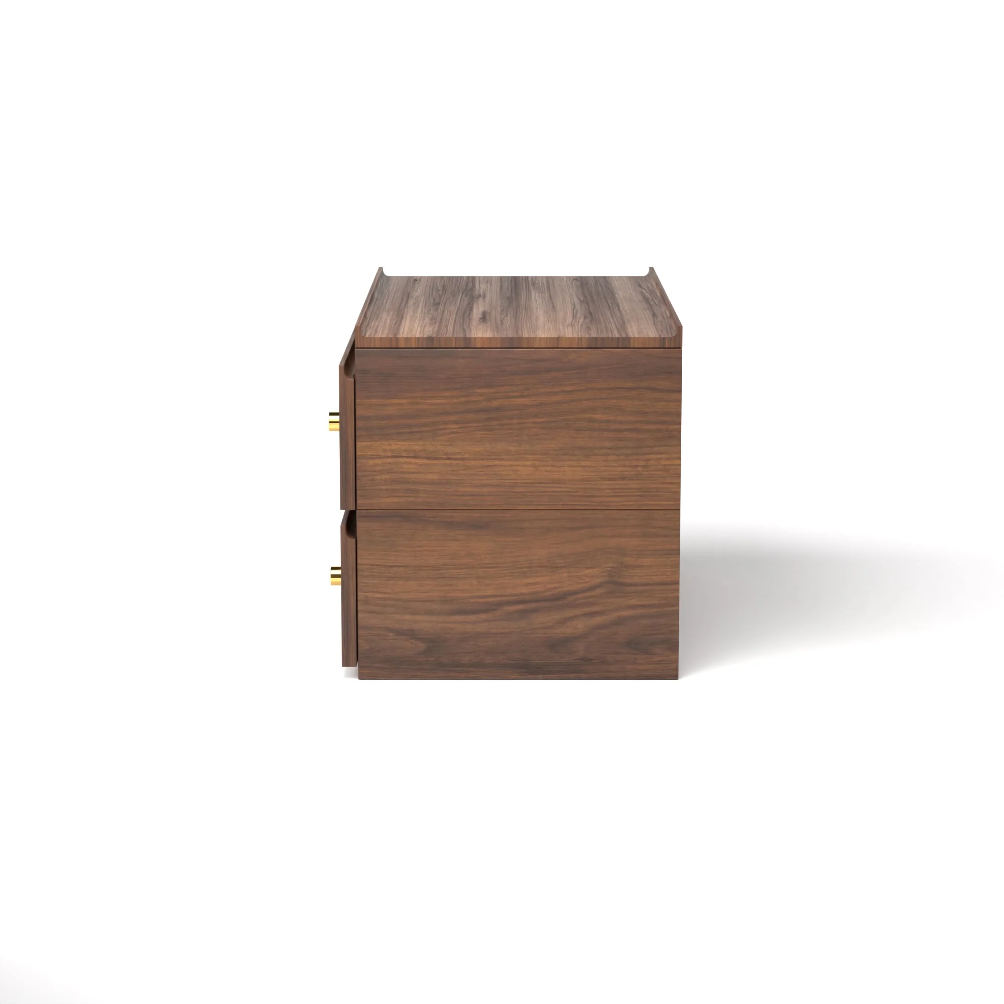 Stava Bedside Table | Solid Walnut/Teak/Oak Wood | 3 Feet Length - Image 12