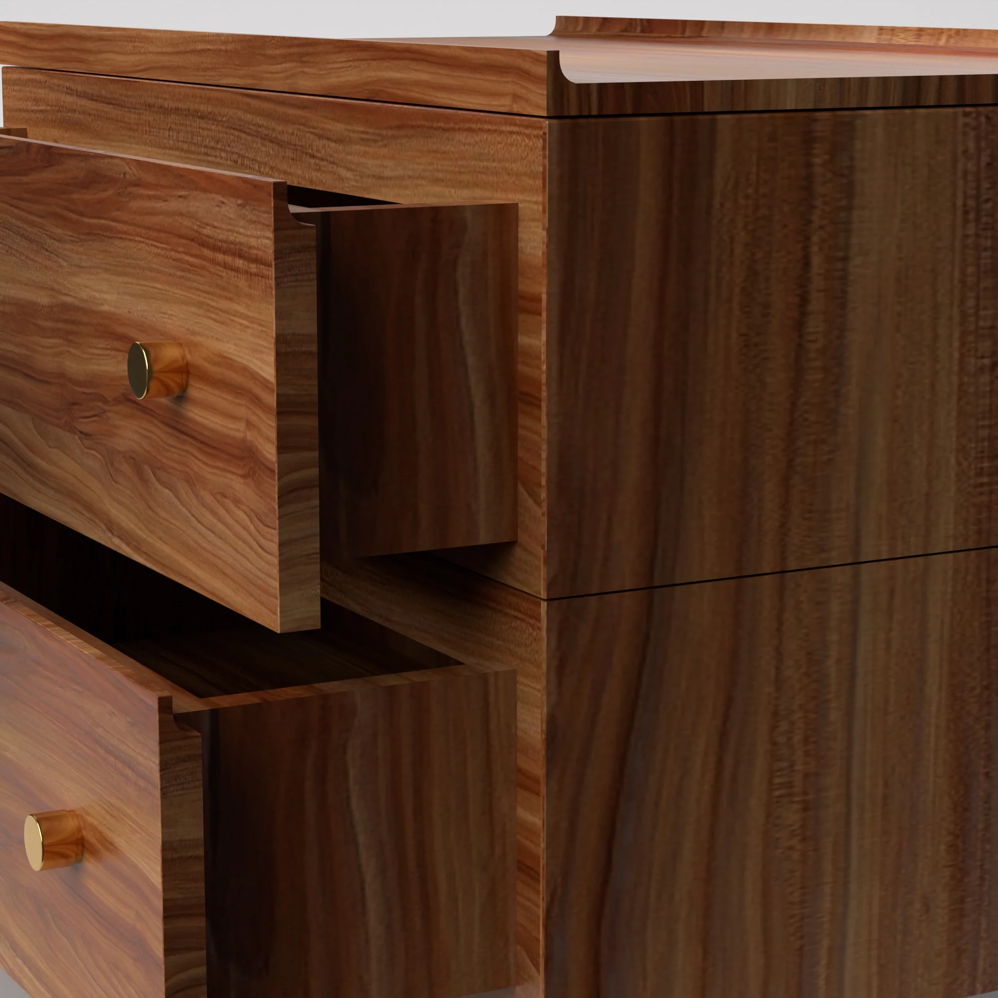 Stava Bedside Table | Solid Walnut/Teak/Oak Wood | 3 Feet Length - Image 20