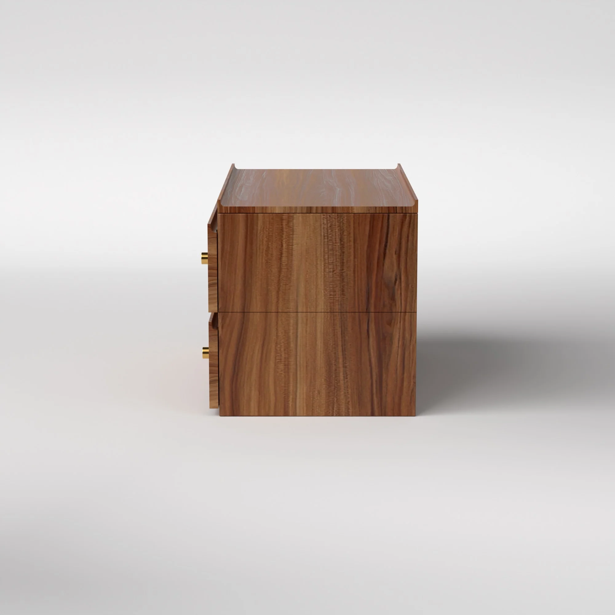 Stava Bedside Table | Solid Walnut/Teak/Oak Wood | 3 Feet Length - Image 22