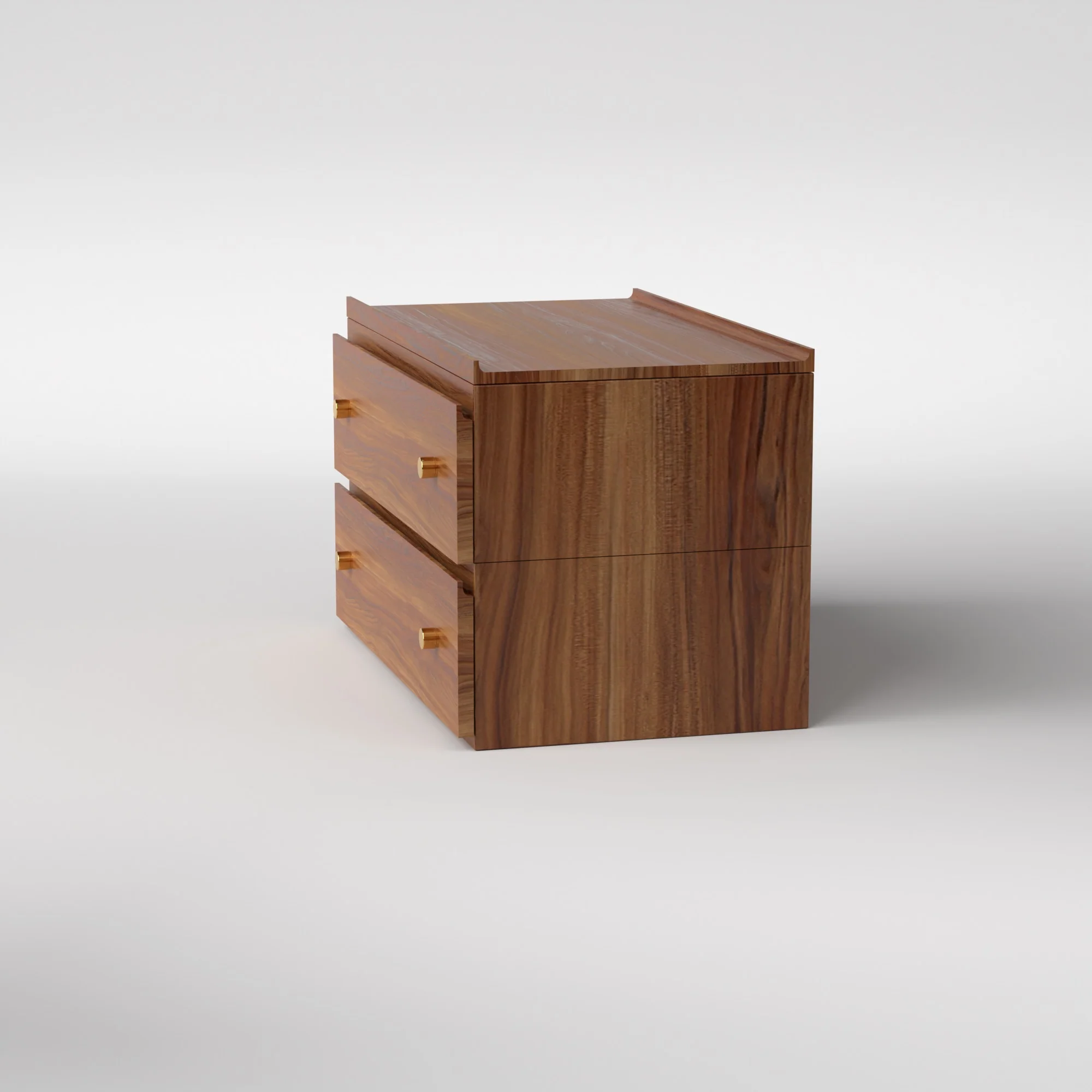 Stava Bedside Table | Solid Walnut/Teak/Oak Wood | 3 Feet Length - Image 23