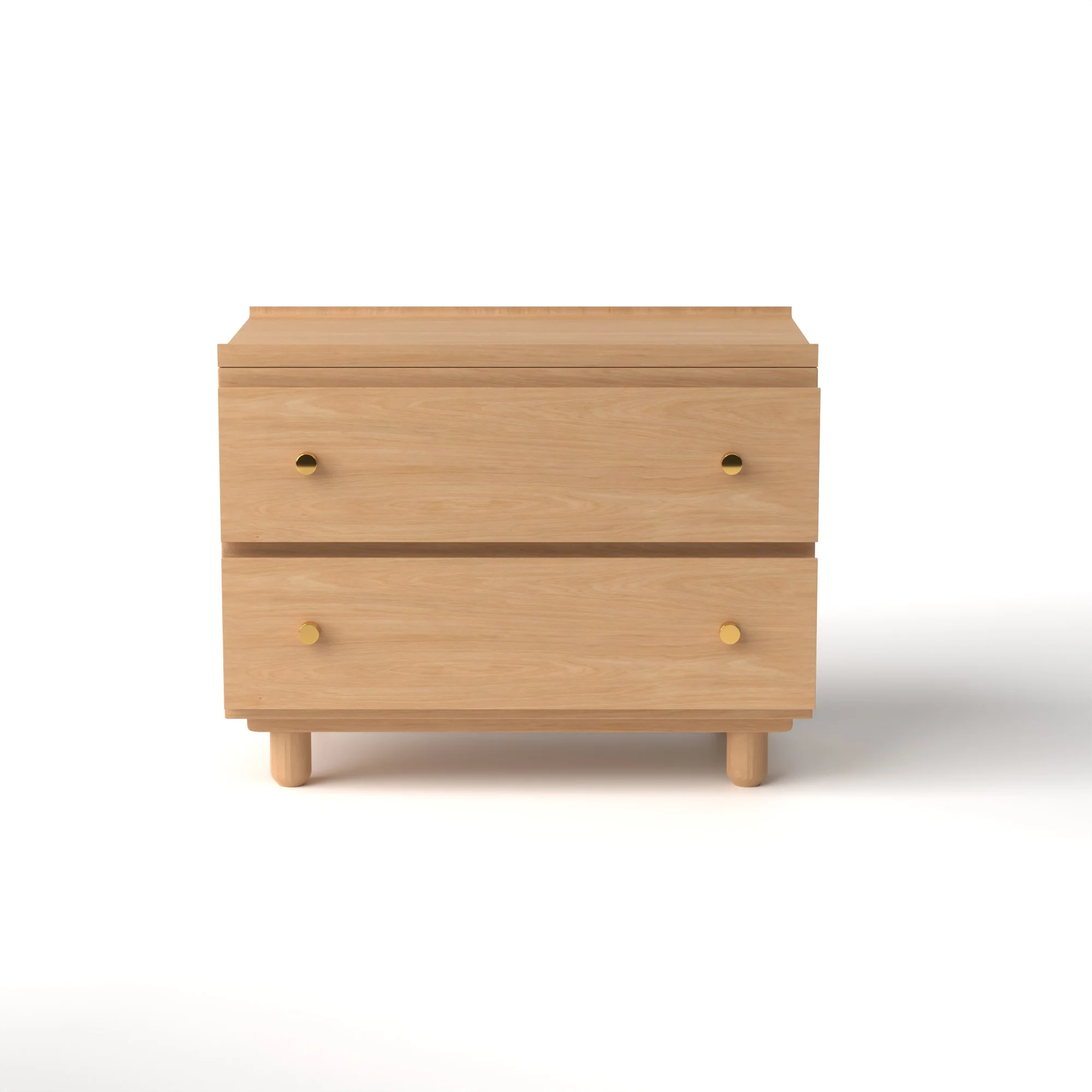 Stava Bedside Table | Solid Walnut/Teak/Oak Wood | 3 Feet Length - Image 26