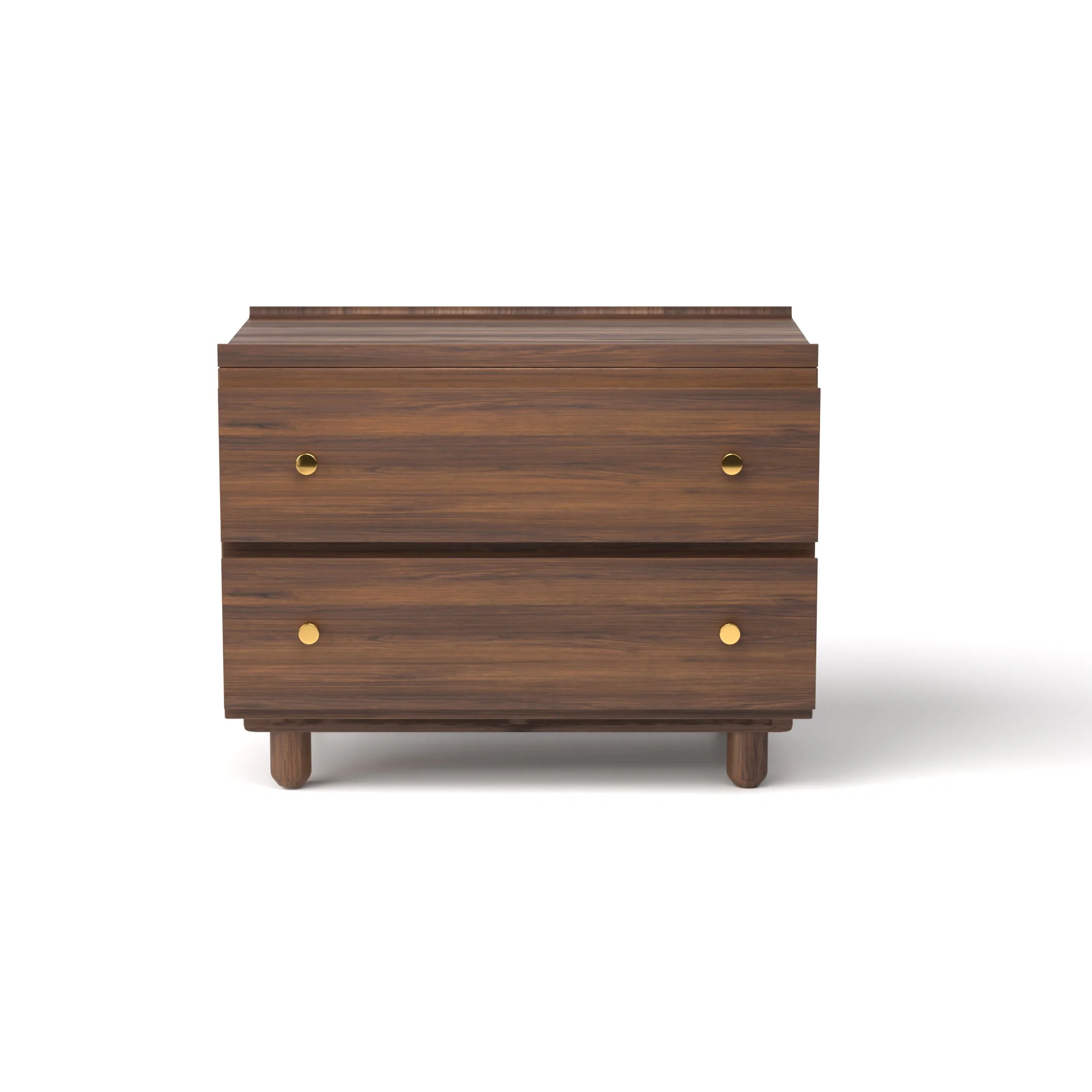 Stava Bedside Table | Solid Walnut/Teak/Oak Wood | 3 Feet Length - Image 3