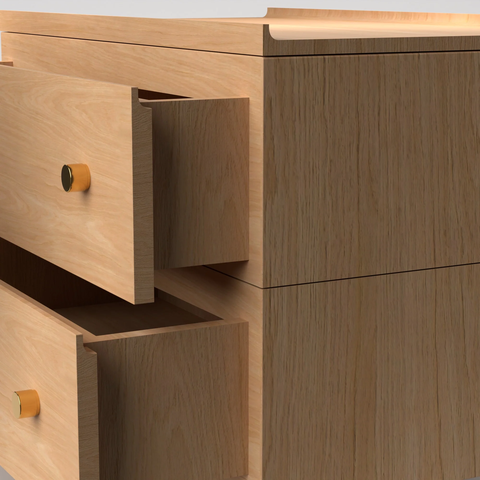 Stava Bedside Table | Solid Walnut/Teak/Oak Wood | 3 Feet Length - Image 30