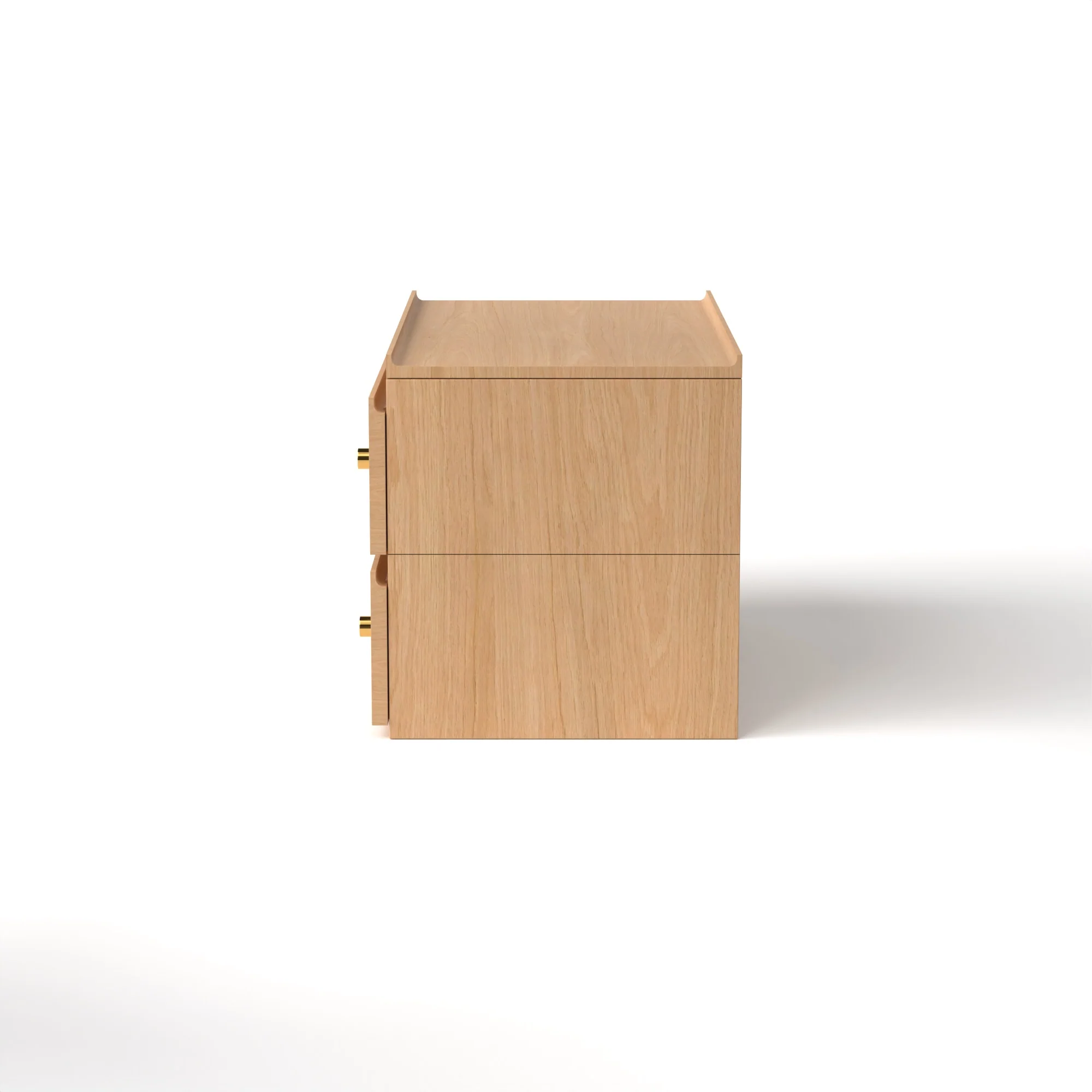Stava Bedside Table | Solid Walnut/Teak/Oak Wood | 3 Feet Length - Image 34