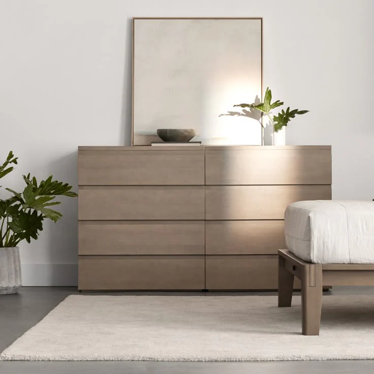 Stava Bedside Table | Solid Walnut/Teak/Oak Wood (Open) | 3 Feet Length - Image 11