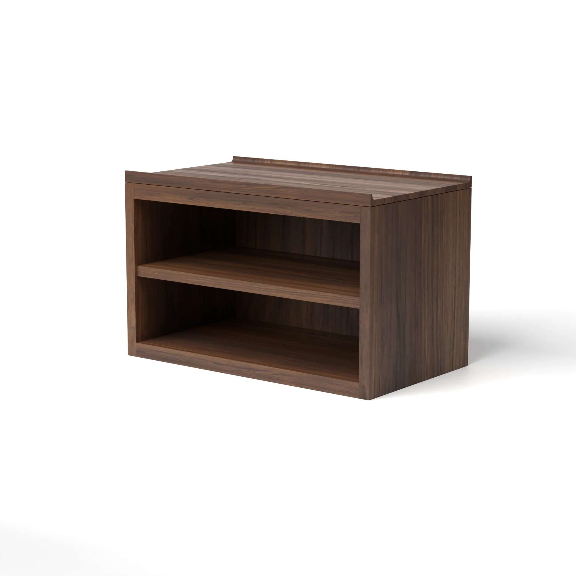 Stava Bedside Table | Solid Walnut/Teak/Oak Wood (Open) | 3 Feet Length - Image 15