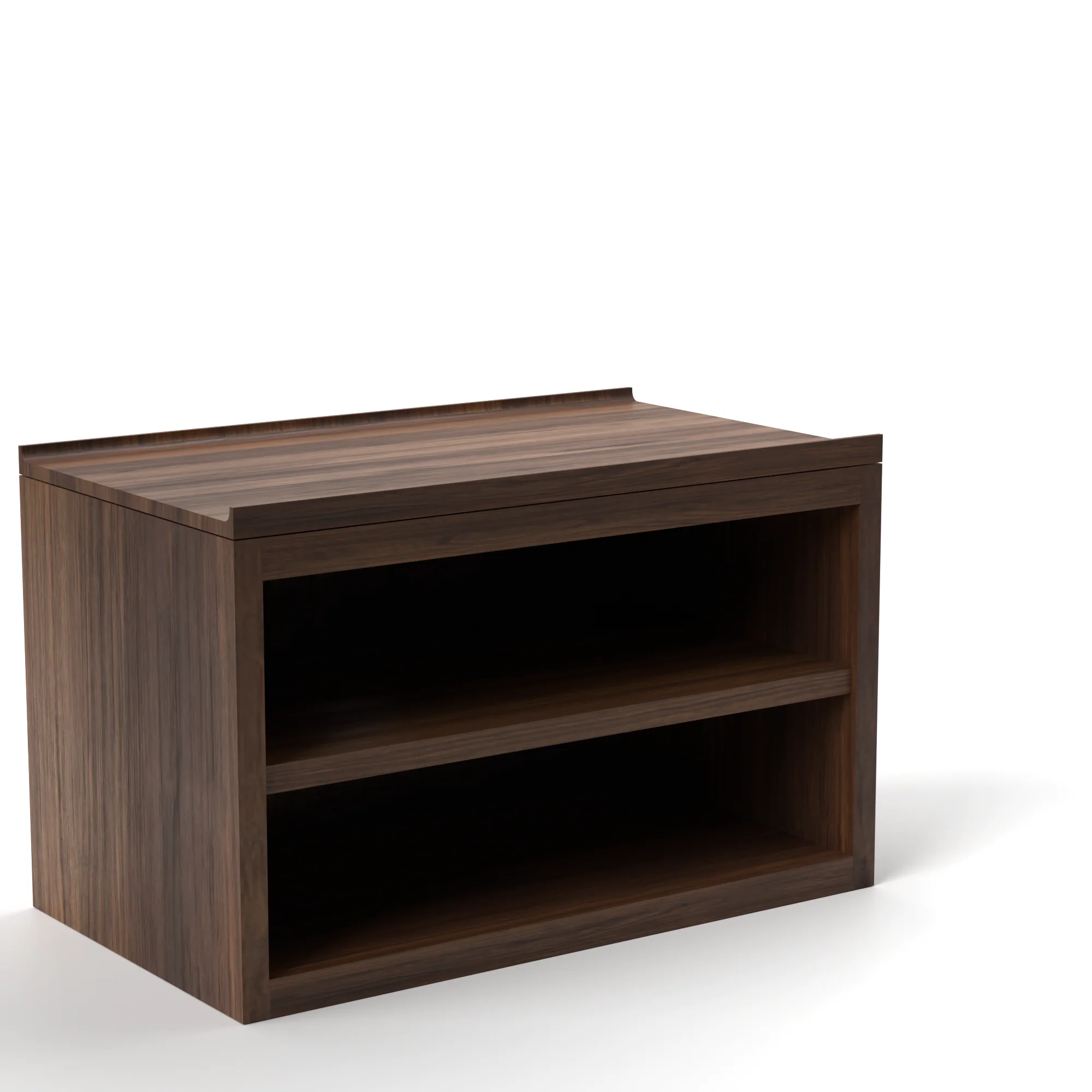 Stava Bedside Table | Solid Walnut/Teak/Oak Wood (Open) | 3 Feet Length - Image 17