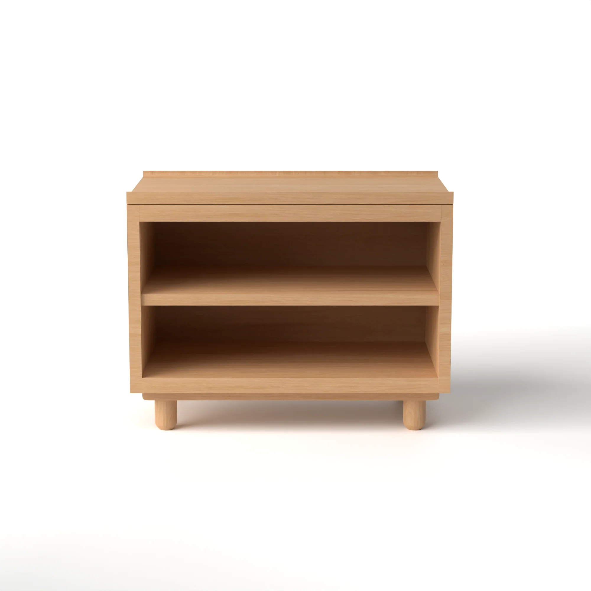 Stava Bedside Table | Solid Walnut/Teak/Oak Wood (Open) | 3 Feet Length - Image 19