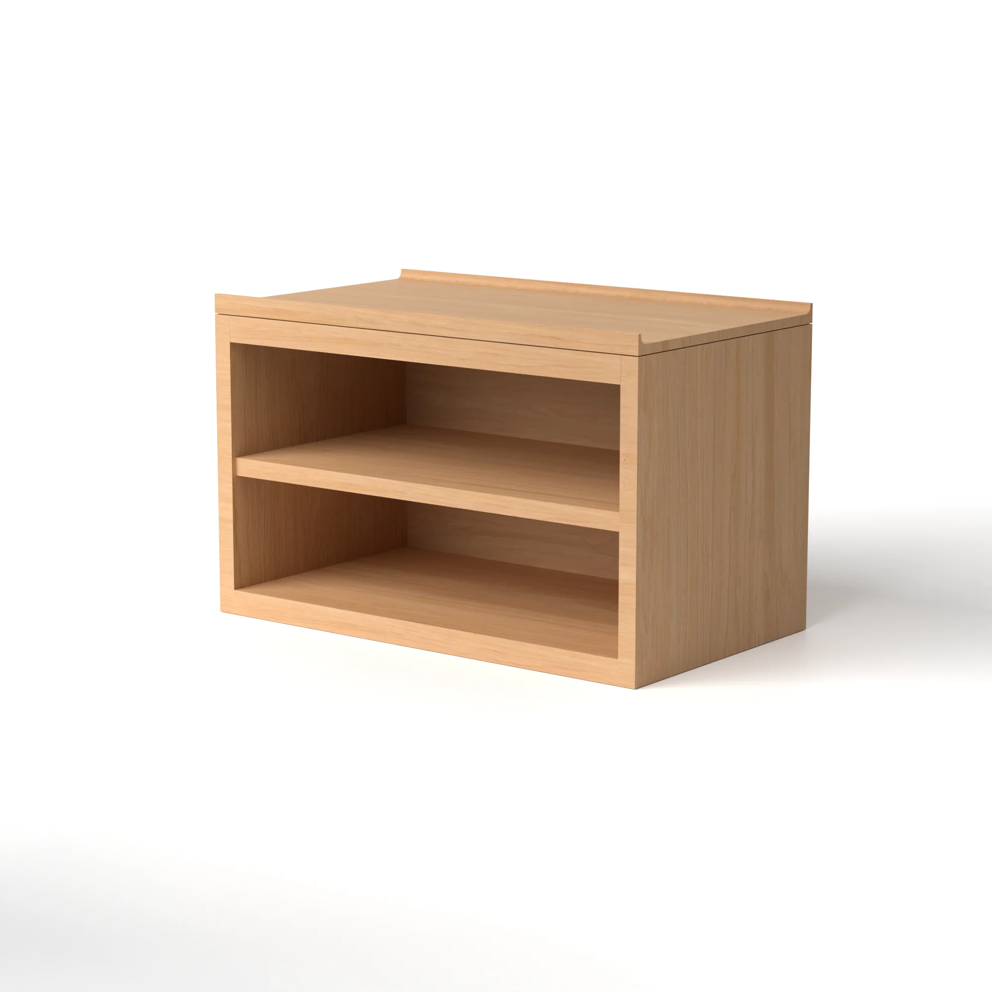 Stava Bedside Table | Solid Walnut/Teak/Oak Wood (Open) | 3 Feet Length - Image 25