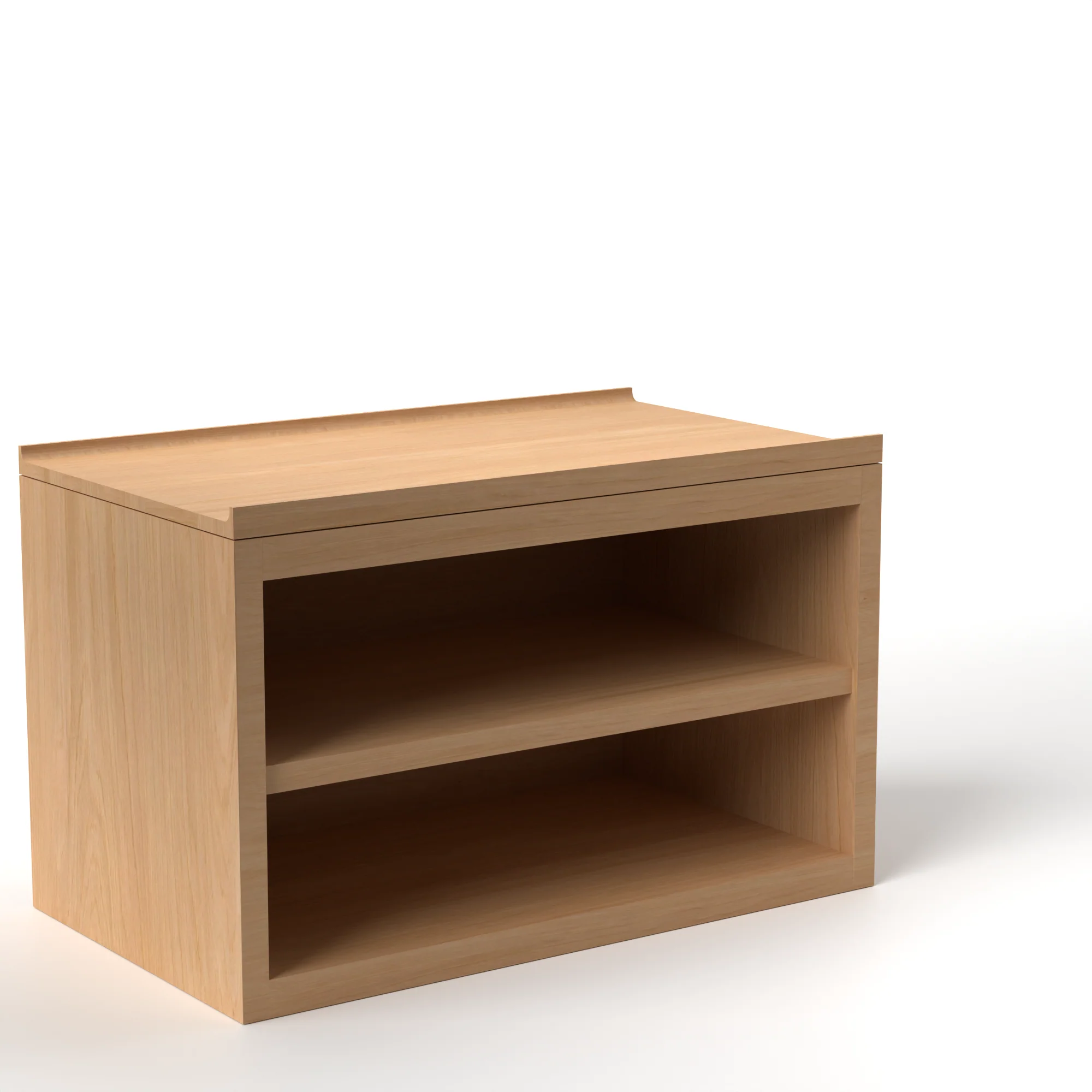 Stava Bedside Table | Solid Walnut/Teak/Oak Wood (Open) | 3 Feet Length - Image 26