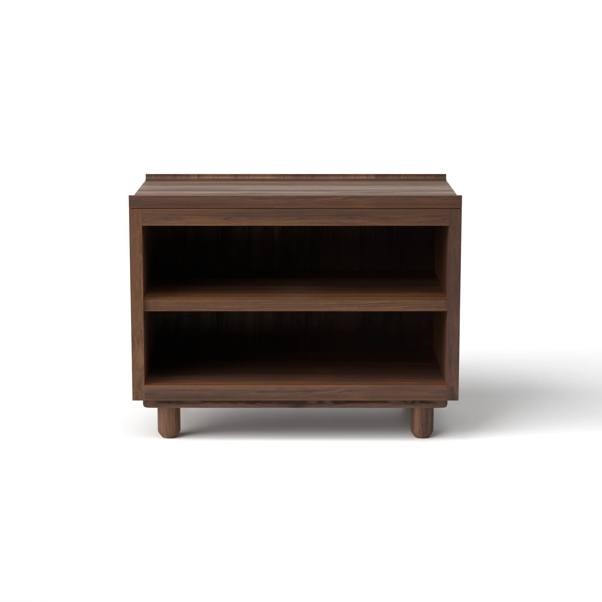Stava Bedside Table | Solid Walnut/Teak/Oak Wood (Open) | 3 Feet Length - Image 3