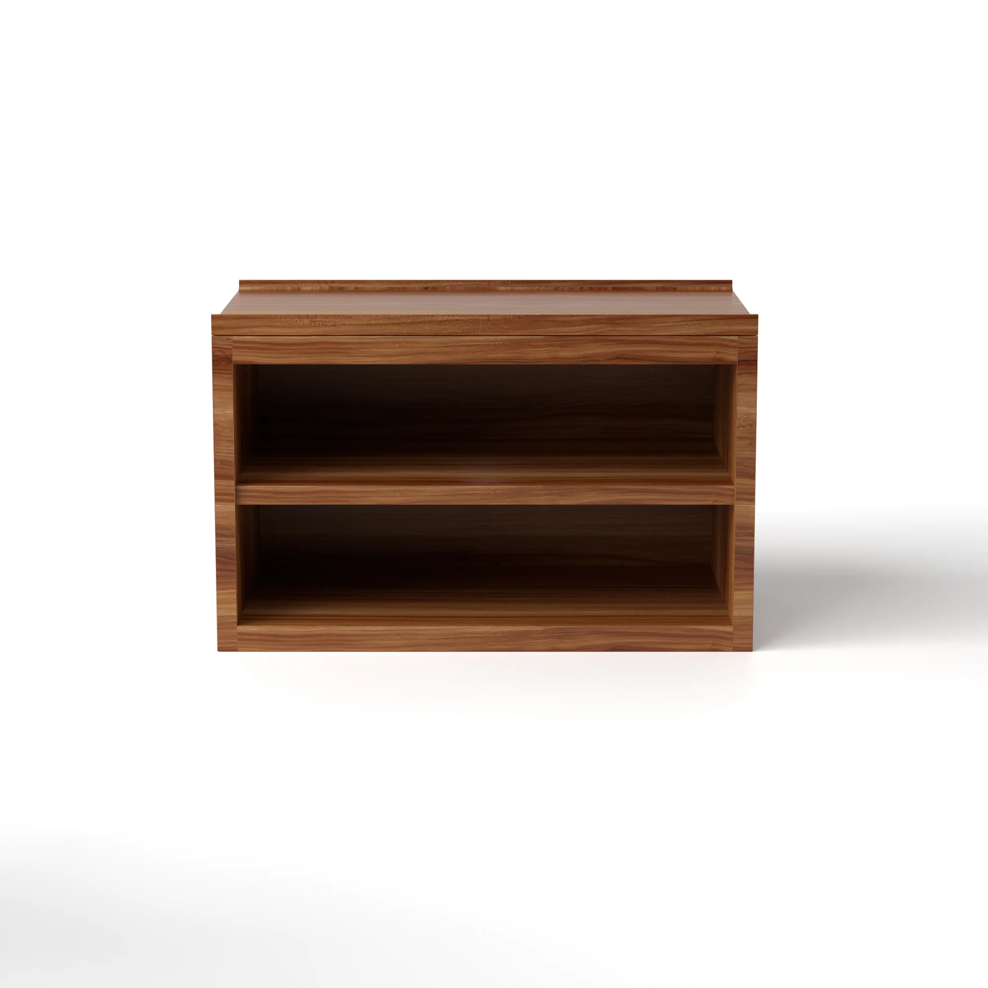 Stava Bedside Table | Solid Walnut/Teak/Oak Wood (Open) | 3 Feet Length - Image 34