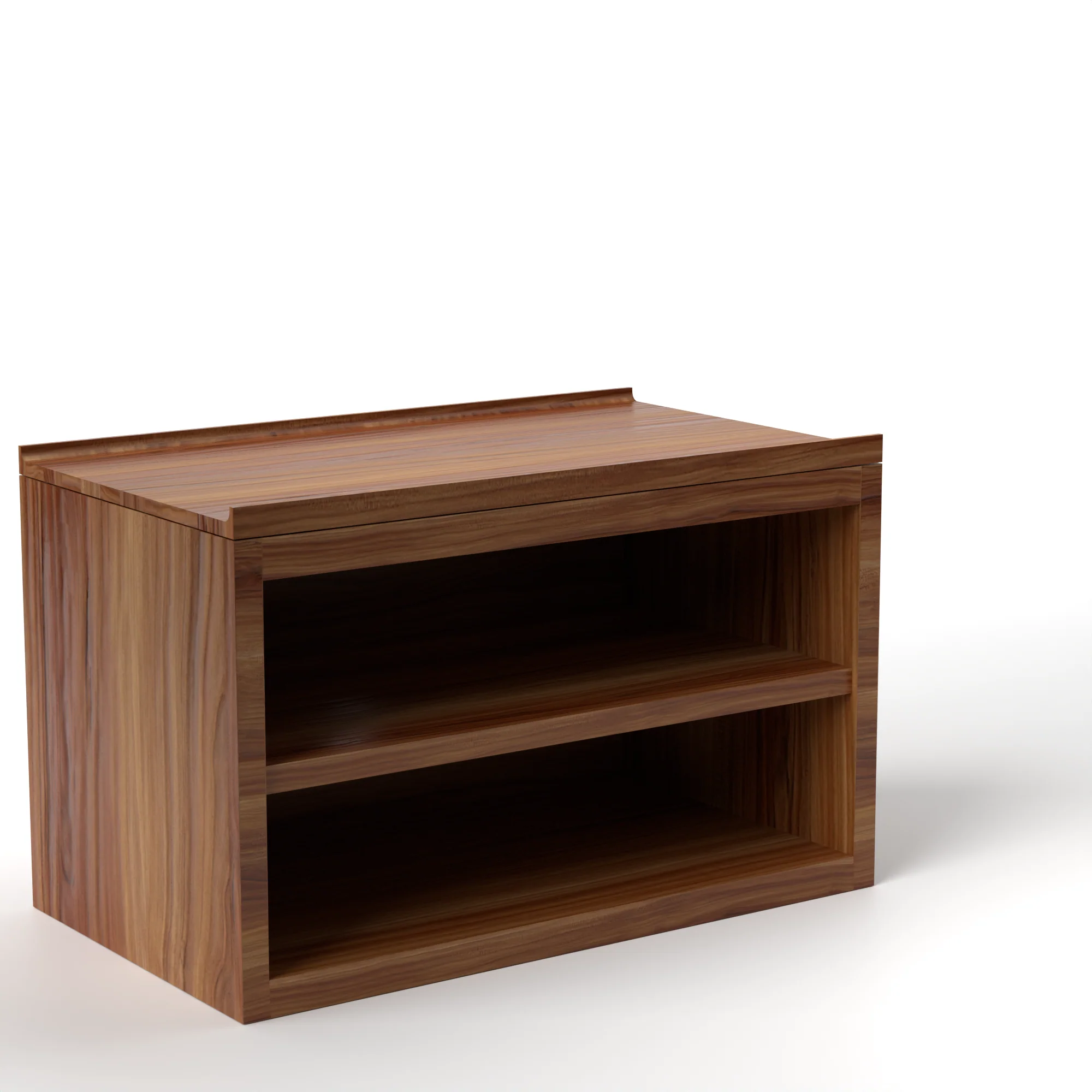 Stava Bedside Table | Solid Walnut/Teak/Oak Wood (Open) | 3 Feet Length - Image 35