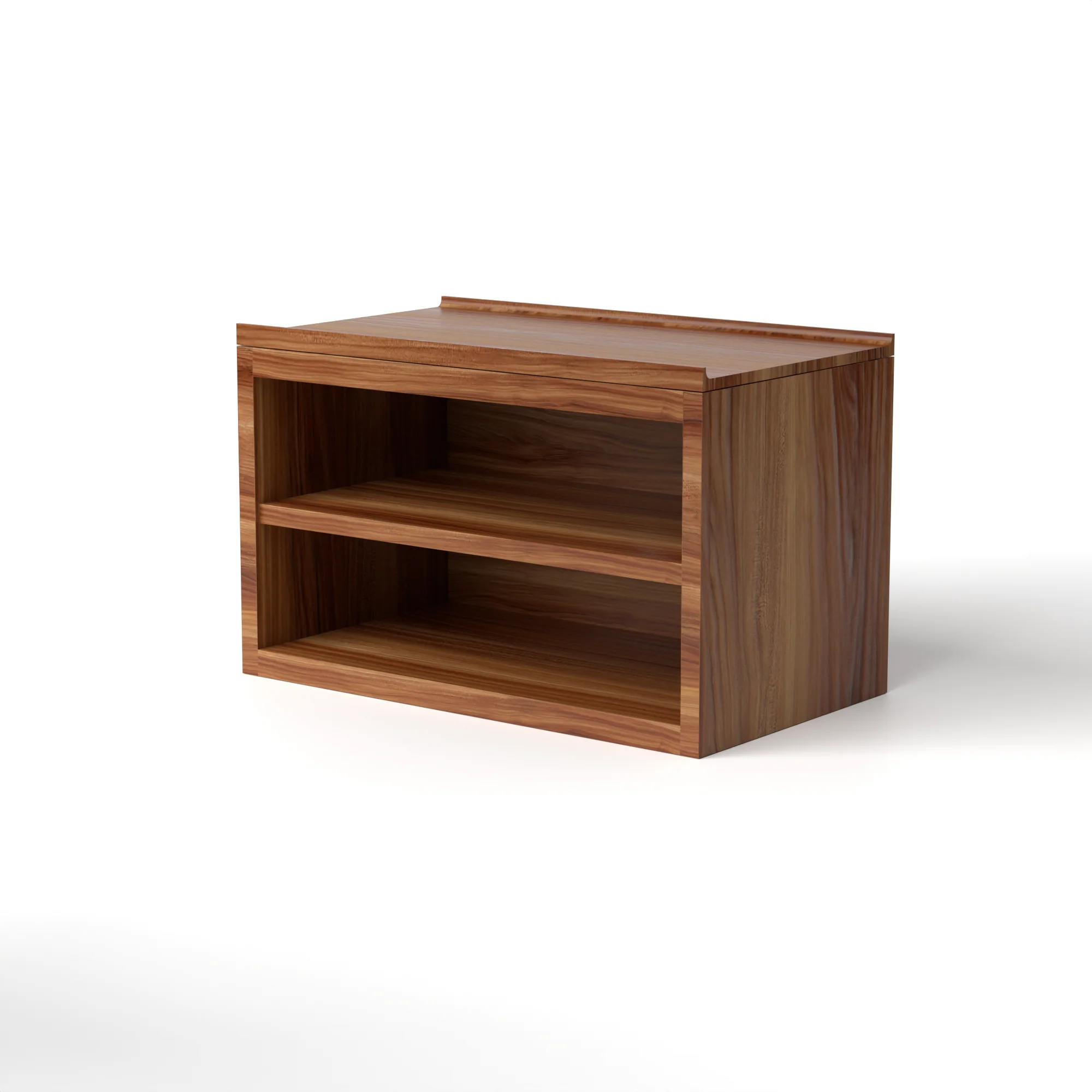 Stava Bedside Table | Solid Walnut/Teak/Oak Wood (Open) | 3 Feet Length - Image 36