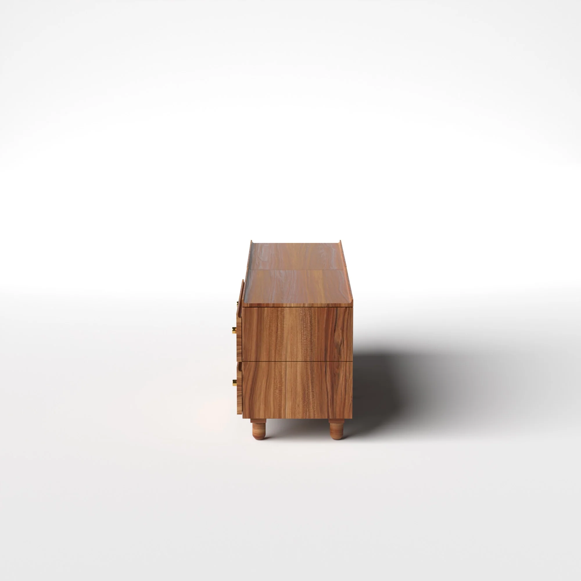 Stava Modular Credenza System | Solid Walnut/Teak/Oak Wood (2x2) | 5.5 Feet Length - Image 15