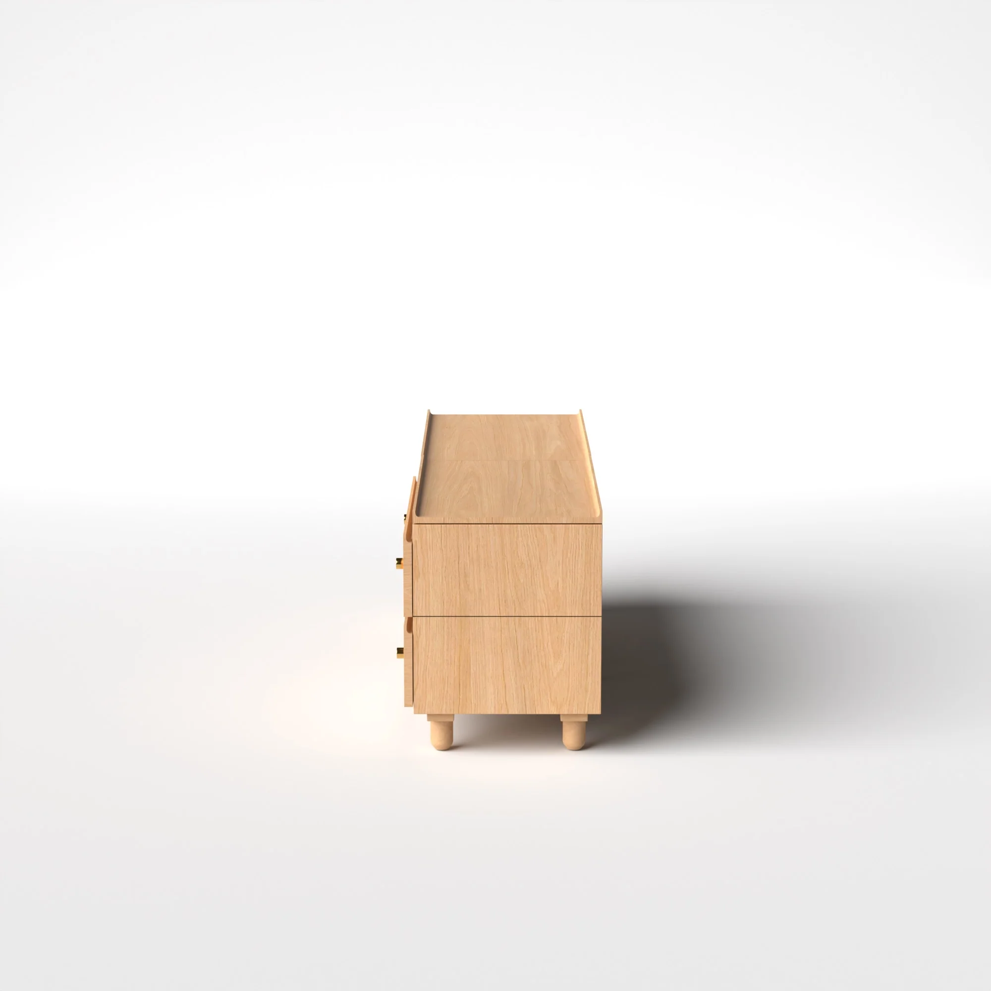 Stava Modular Credenza System | Solid Walnut/Teak/Oak Wood (2x2) | 5.5 Feet Length - Image 26