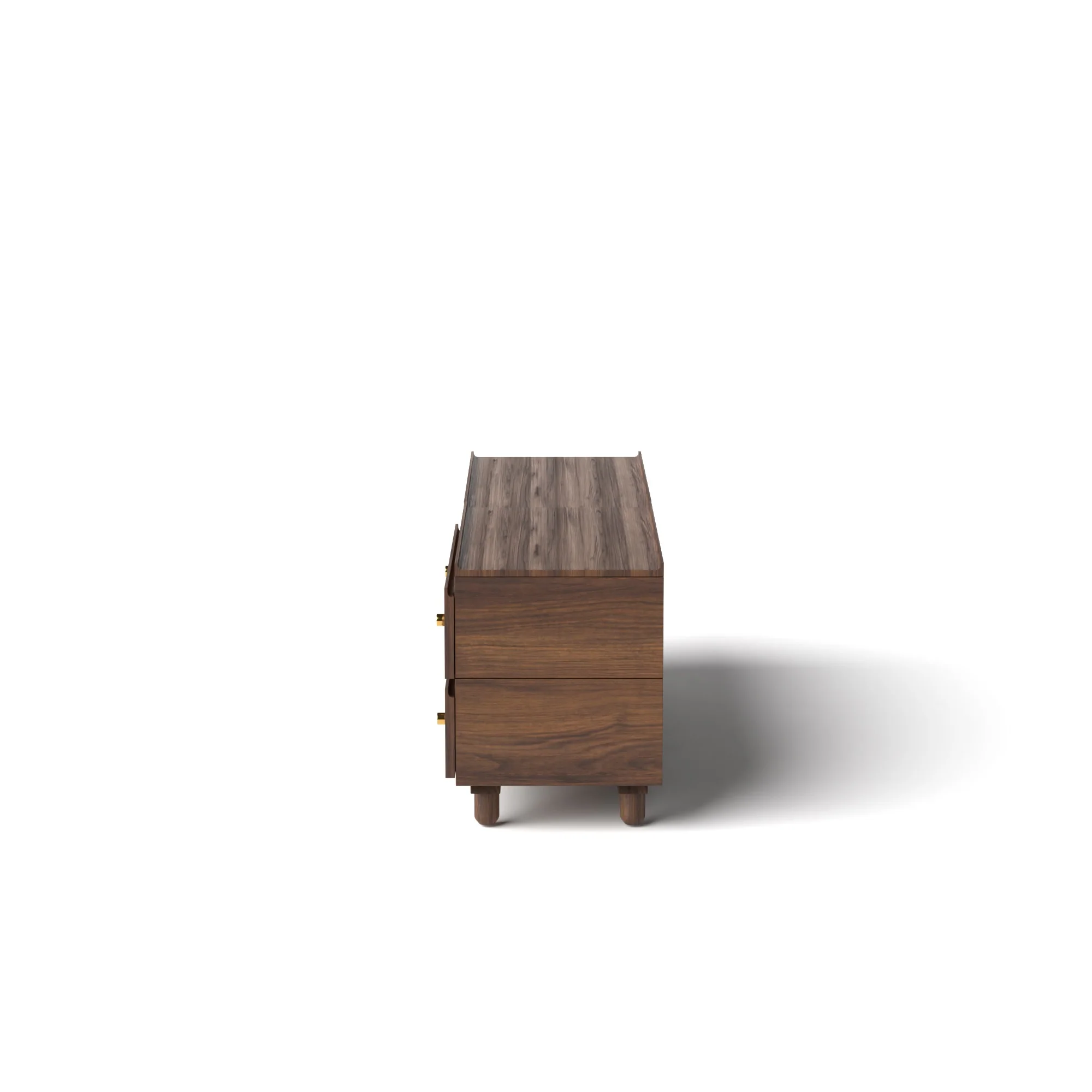 Stava Modular Credenza System | Solid Walnut/Teak/Oak Wood (2x2) | 5.5 Feet Length - Image 5