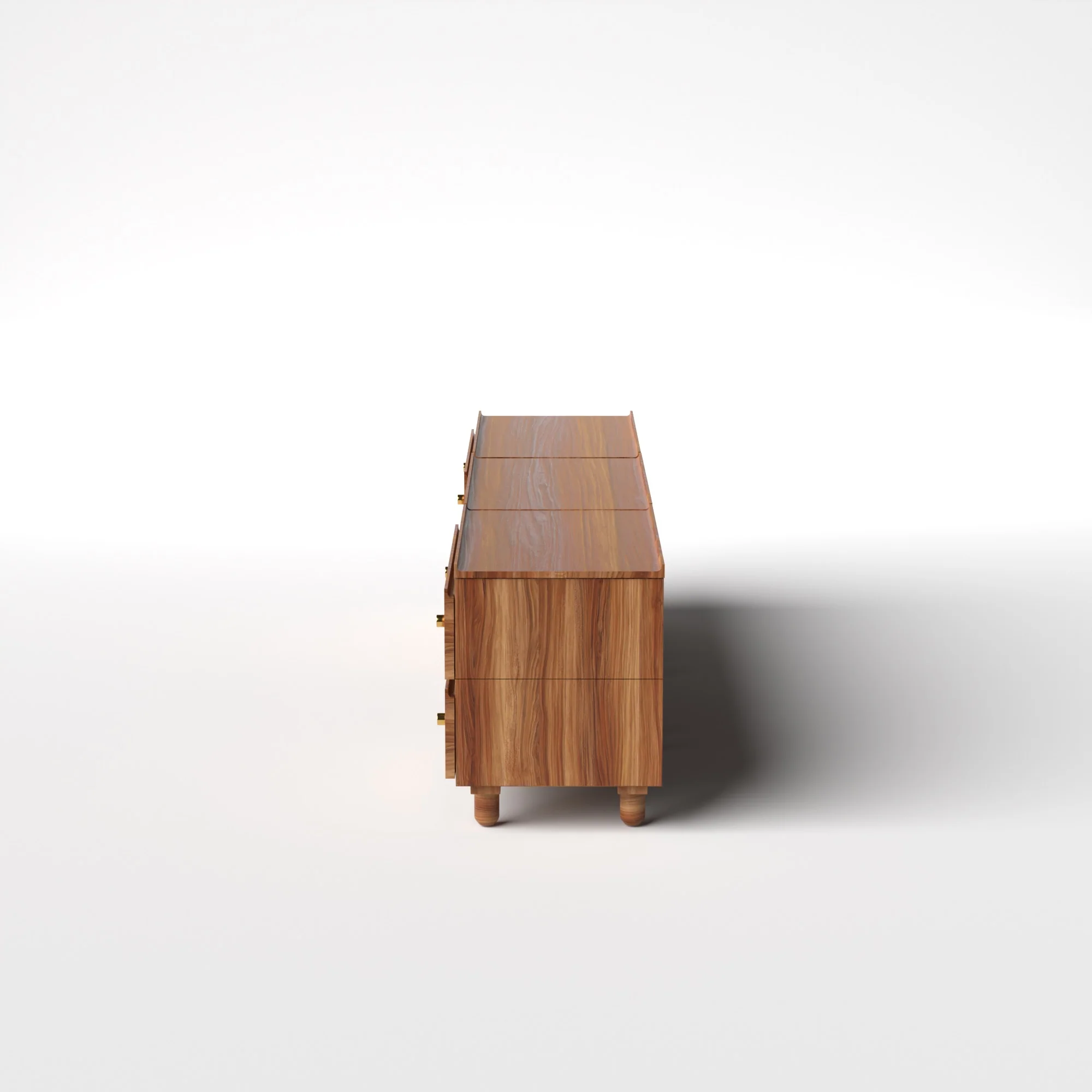 Stava Modular Credenza System | Solid Walnut/Teak/Oak Wood (2x3) | 8 Feet Length - Image 16