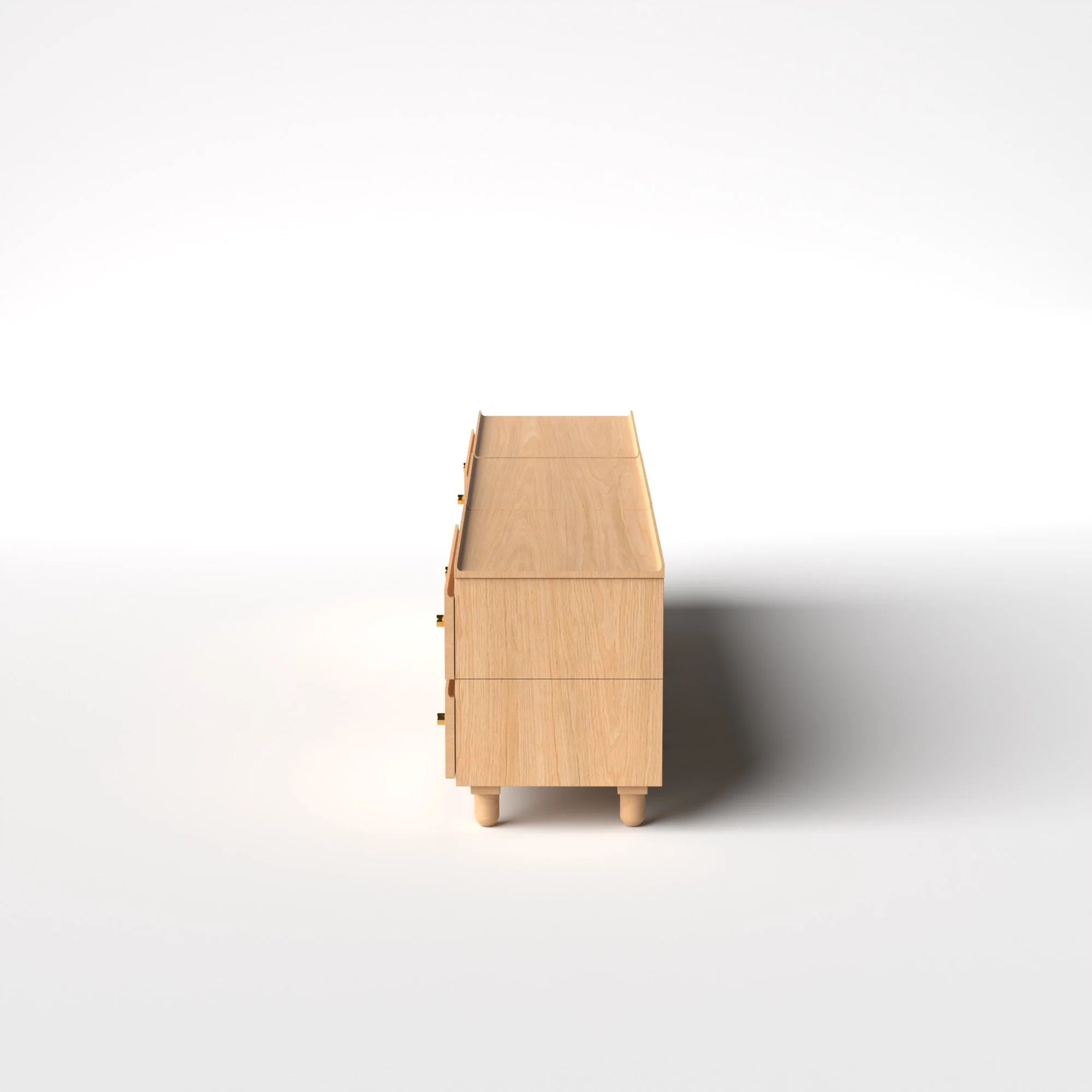 Stava Modular Credenza System | Solid Walnut/Teak/Oak Wood (2x3) | 8 Feet Length - Image 26