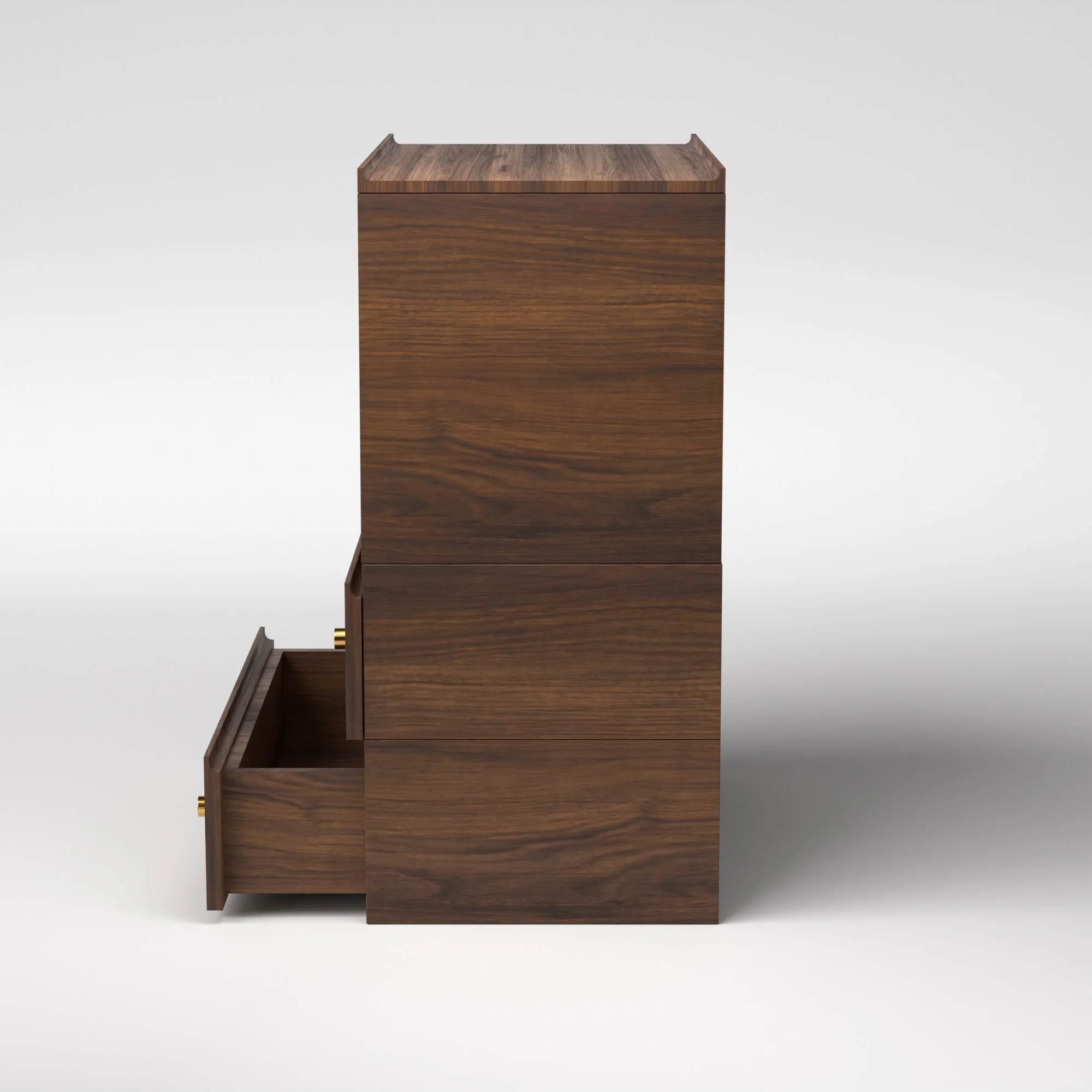 Stava Modular Credenza System | Solid Walnut/Teak/Oak Wood (4x1) | 3 Feet Length - Image 10