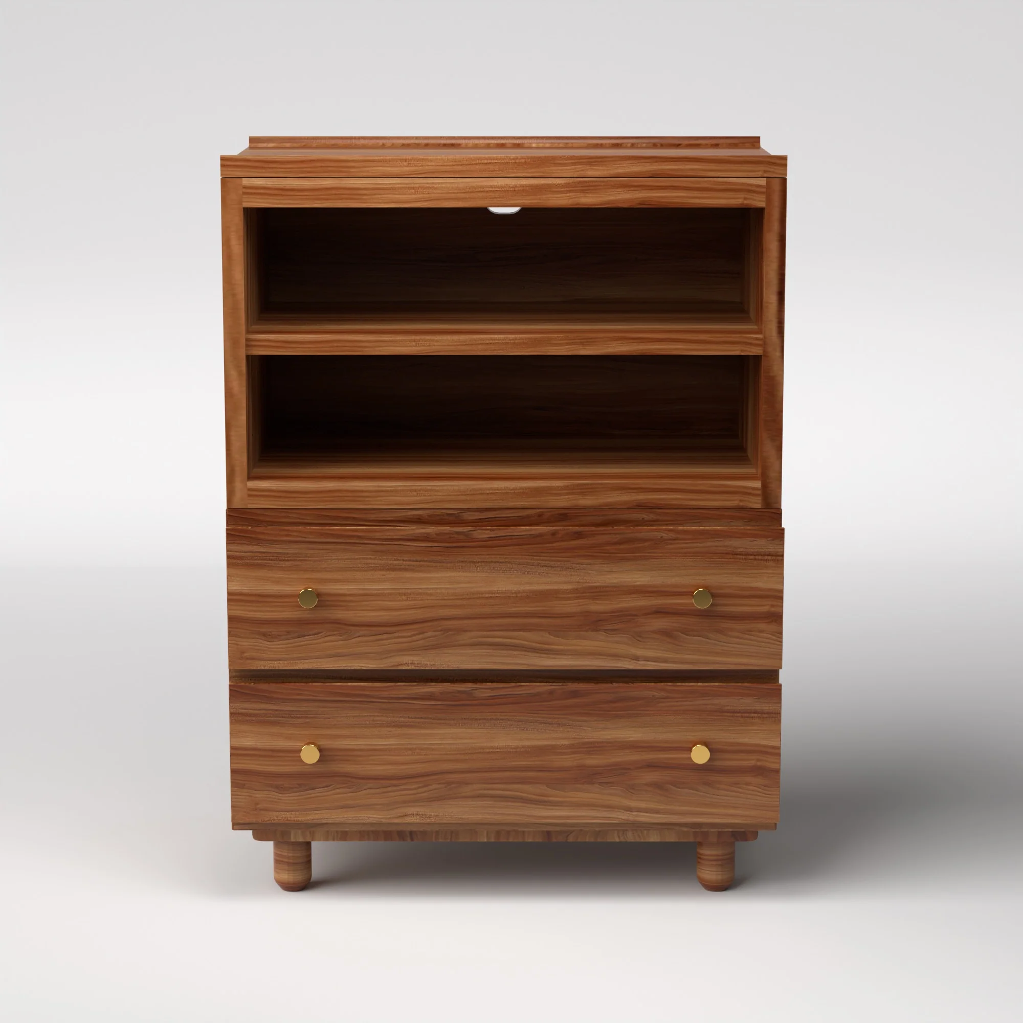 Stava Modular Credenza System | Solid Walnut/Teak/Oak Wood (4x1) | 3 Feet Length - Image 14