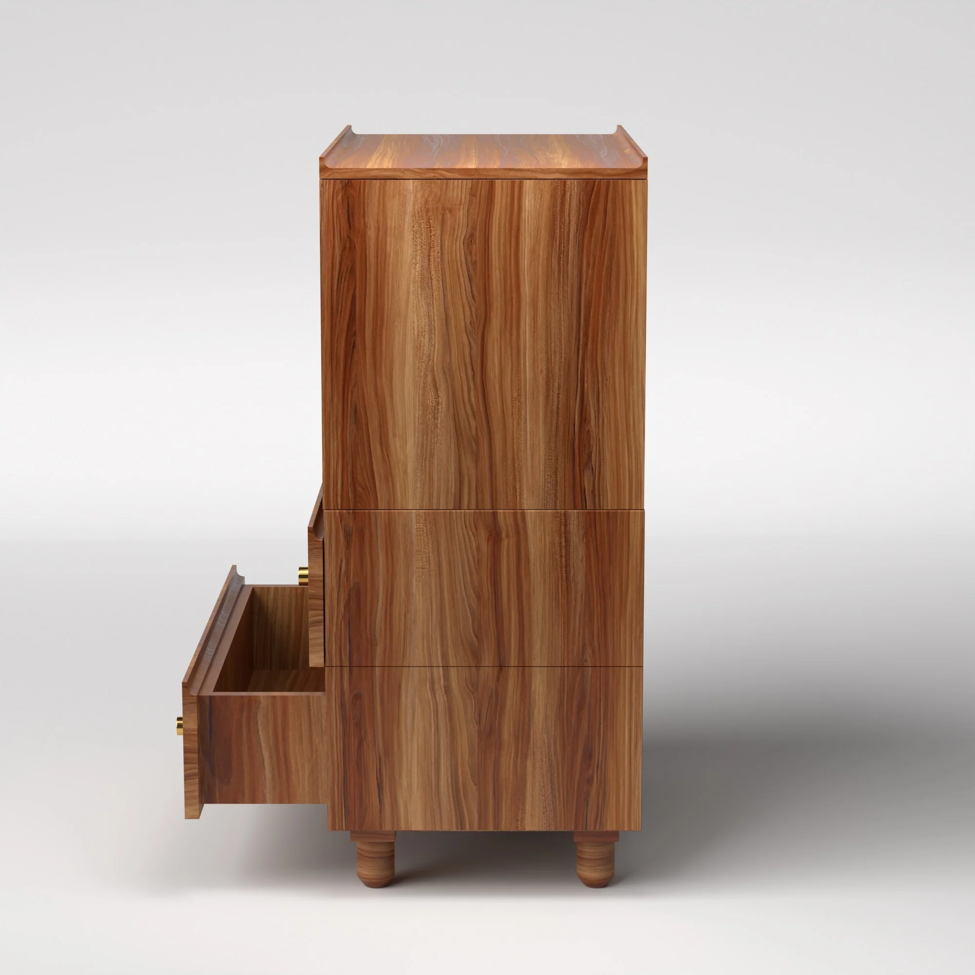 Stava Modular Credenza System | Solid Walnut/Teak/Oak Wood (4x1) | 3 Feet Length - Image 16