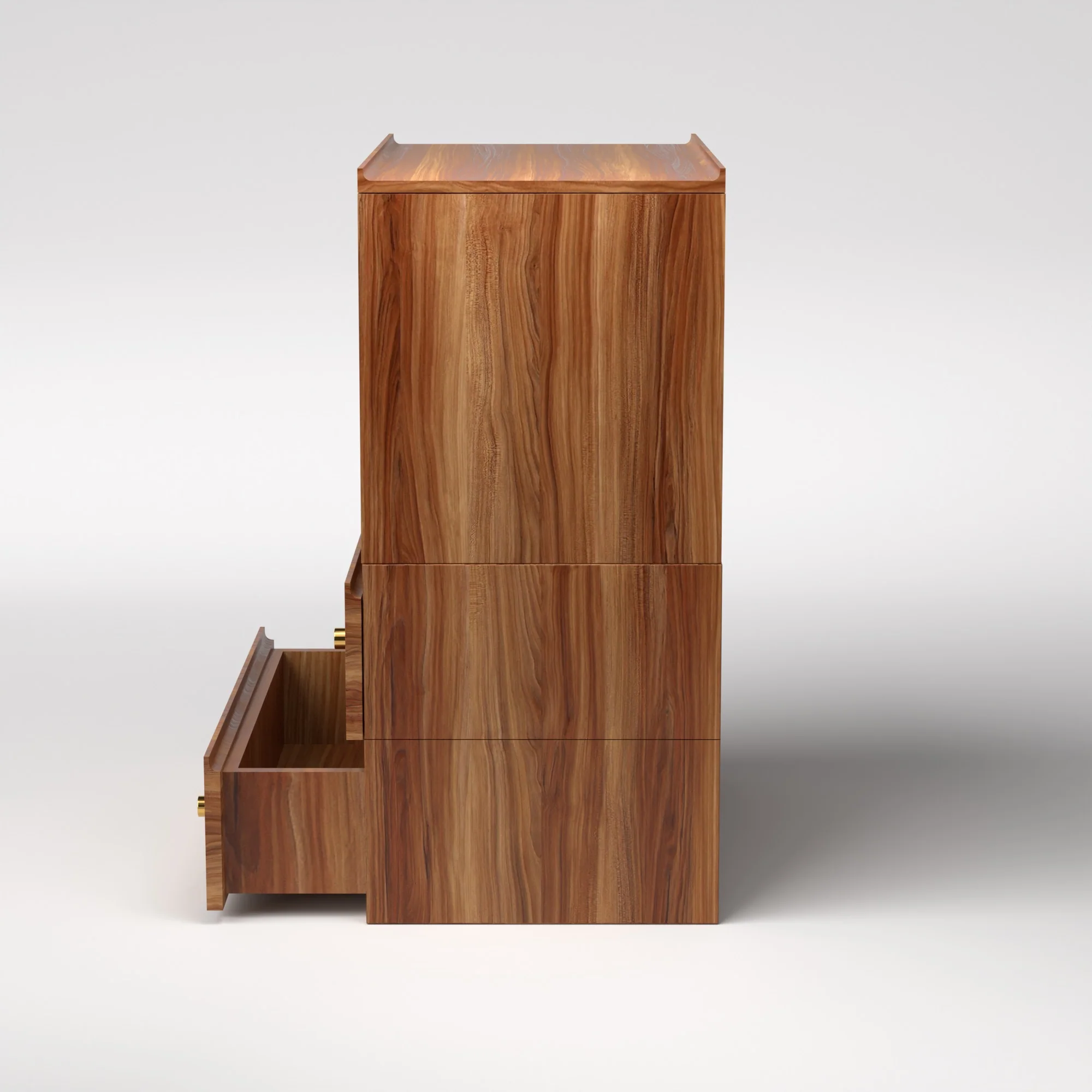 Stava Modular Credenza System | Solid Walnut/Teak/Oak Wood (4x1) | 3 Feet Length - Image 21