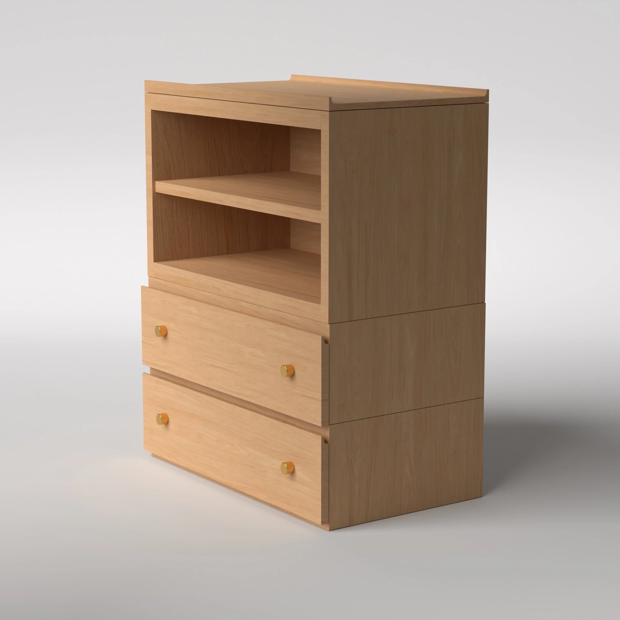 Stava Modular Credenza System | Solid Walnut/Teak/Oak Wood (4x1) | 3 Feet Length - Image 28