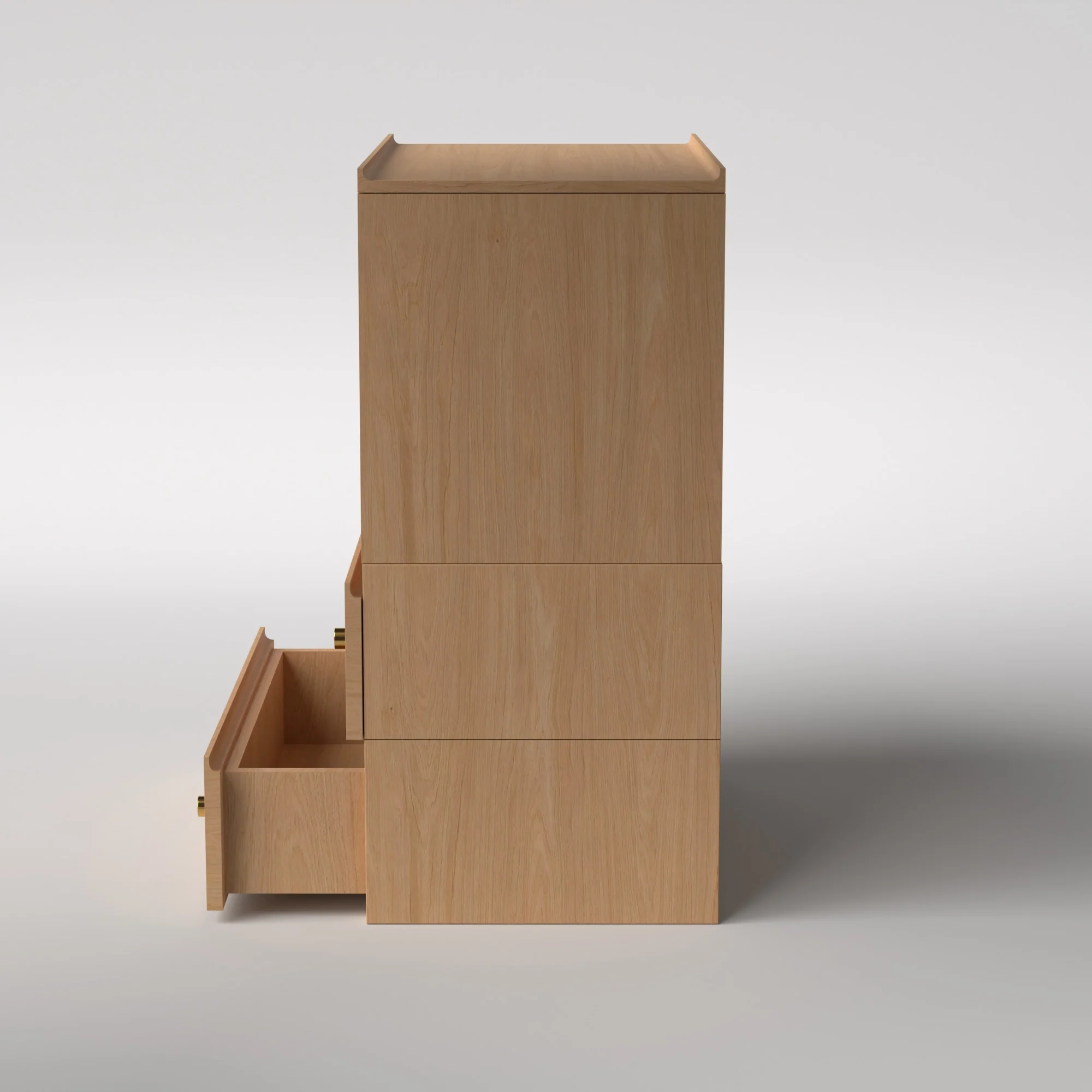 Stava Modular Credenza System | Solid Walnut/Teak/Oak Wood (4x1) | 3 Feet Length - Image 30