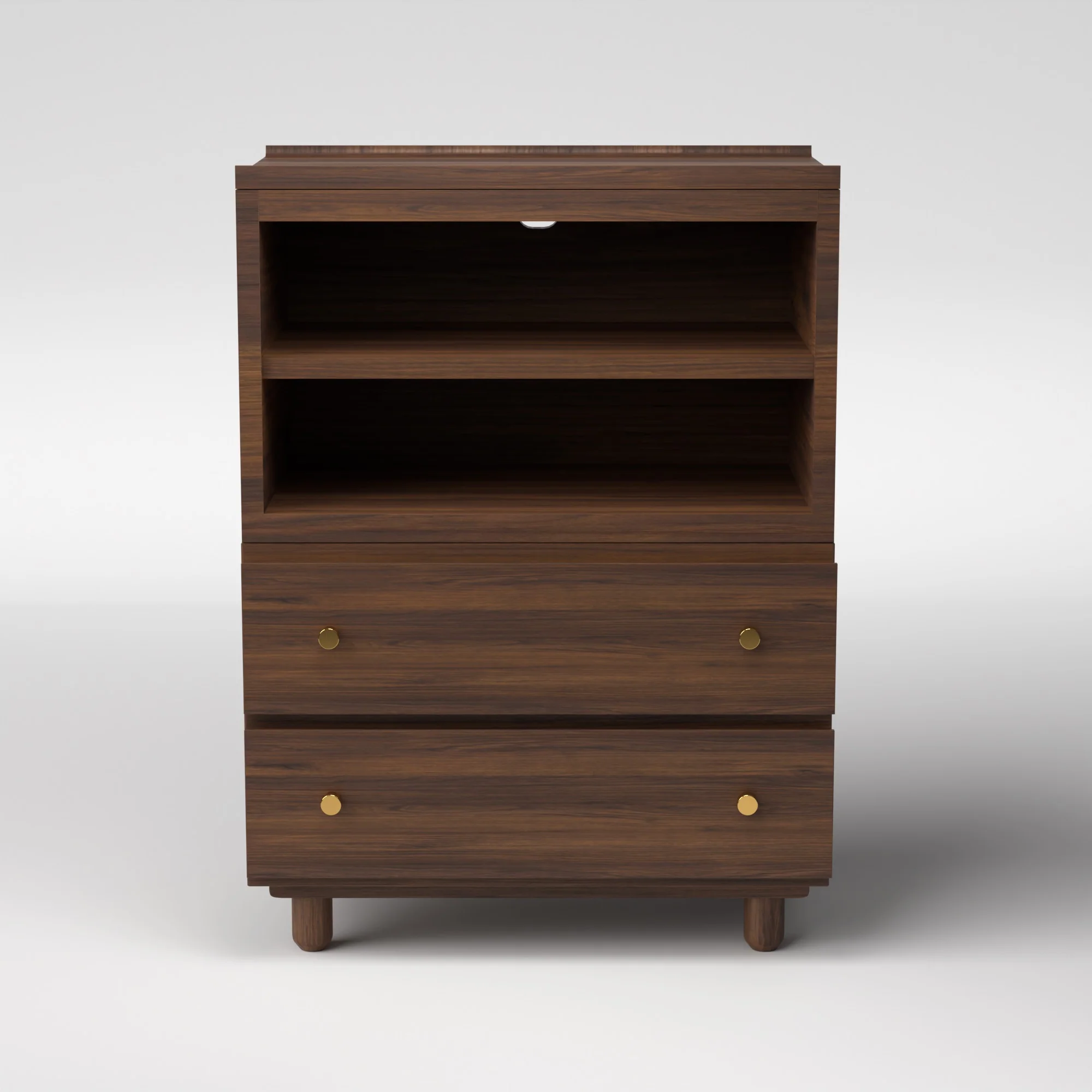 Stava Modular Credenza System | Solid Walnut/Teak/Oak Wood (4x1) | 3 Feet Length - Image 5