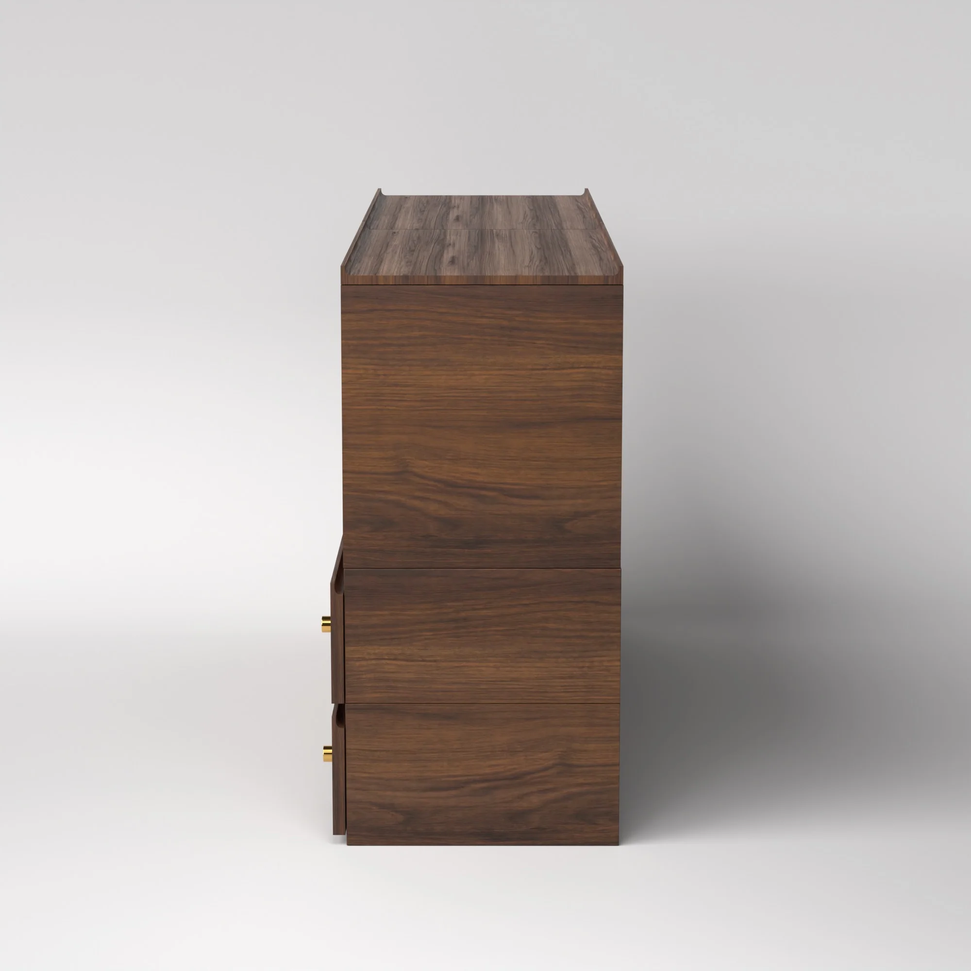Stava Modular Credenza System | Solid Walnut/Teak/Oak Wood (4x2) | 5.5 Feet Length - Image 10