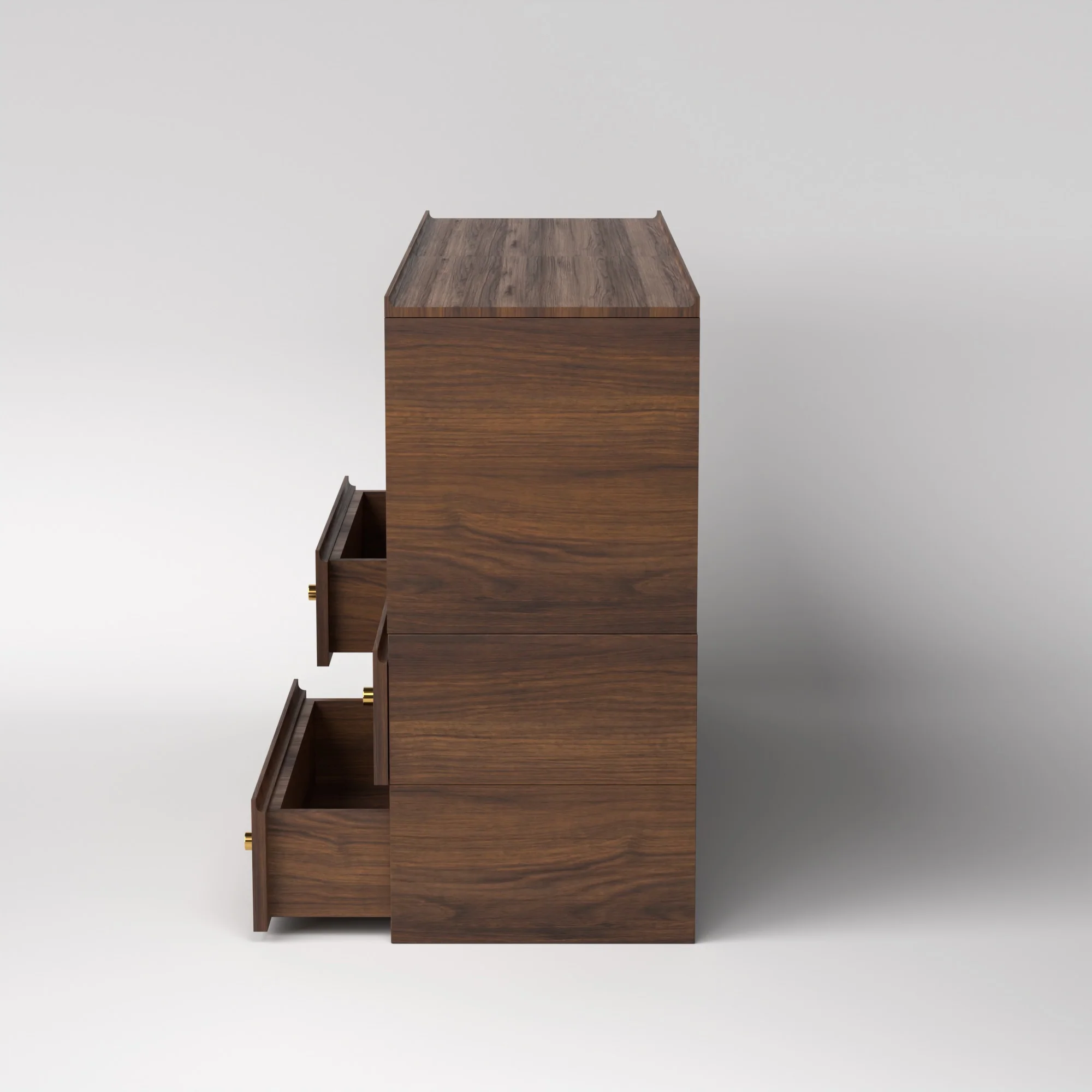 Stava Modular Credenza System | Solid Walnut/Teak/Oak Wood (4x2) | 5.5 Feet Length - Image 11