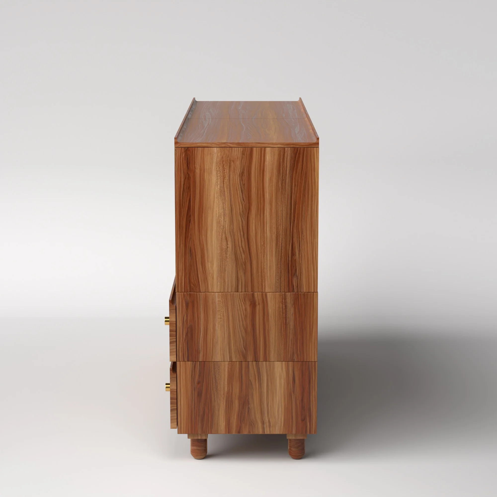 Stava Modular Credenza System | Solid Walnut/Teak/Oak Wood (4x2) | 5.5 Feet Length - Image 16